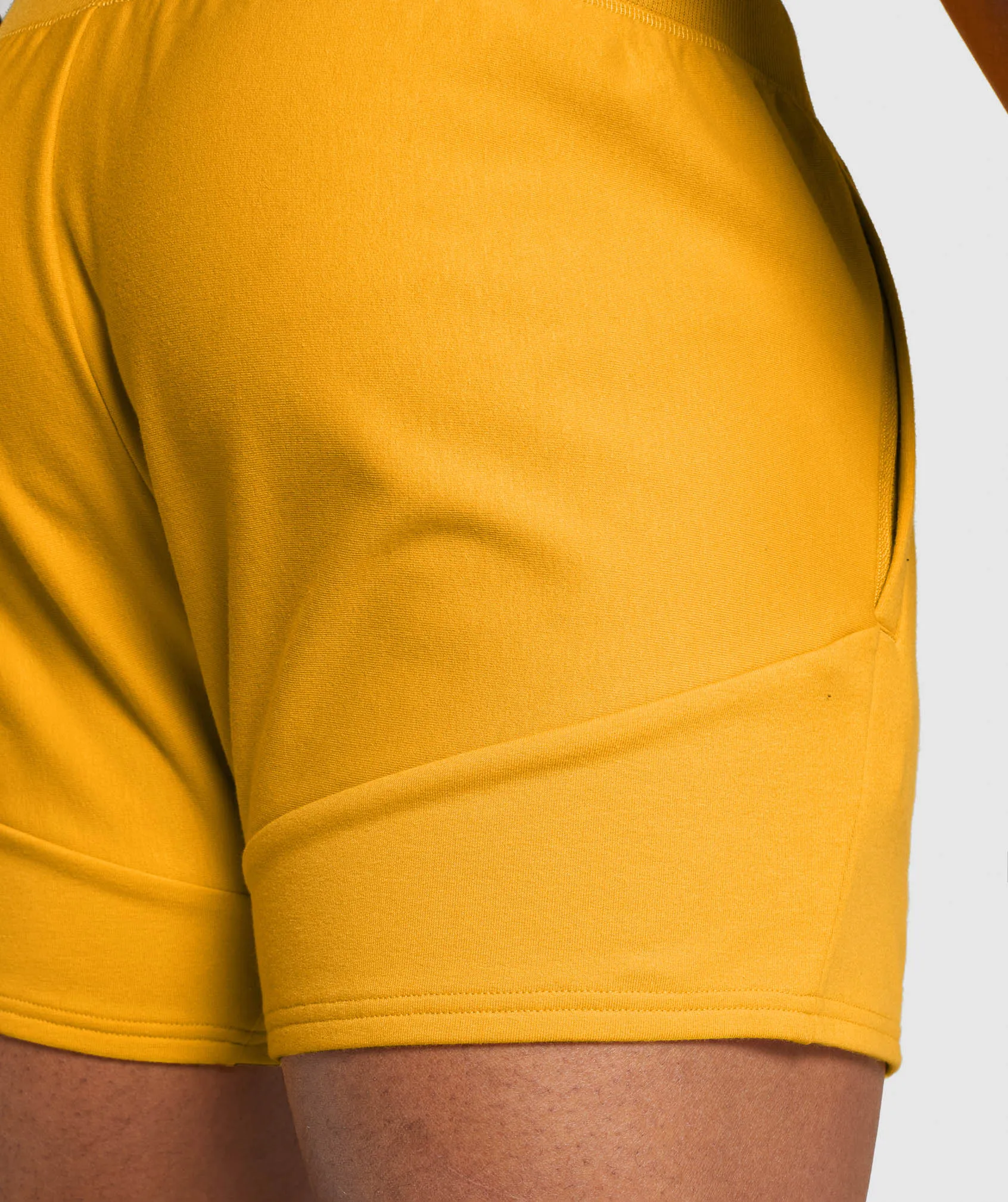 Gymshark Chalk 5" Quad Shorts - Yellow sold by Gymshark product image thumbnail 5