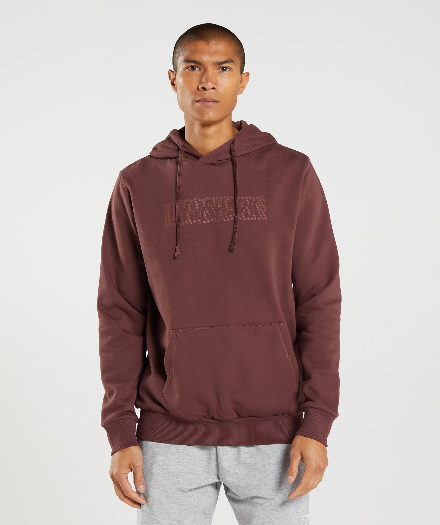 Gymshark Block Hoodie - Cherry Brown sold by Gymshark
