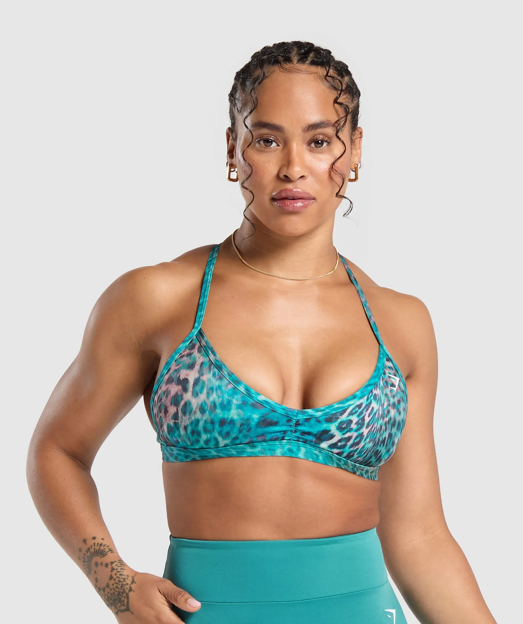 Gymshark Power X Minimal Sports Bra - Bondi Teal sold by Gymshark