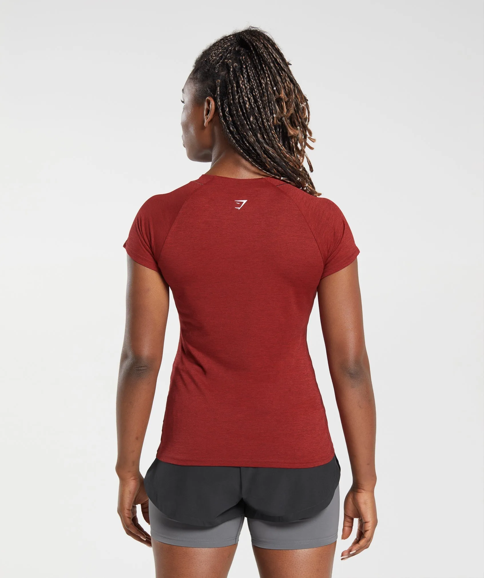 Gymshark Running T-Shirt - Washed Burgundy/Velvet Red sold by Gymshark product image thumbnail 2