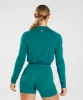 Gymshark Sweat Seamless Long Sleeve Crop Top - Rich Teal sold by Gymshark
