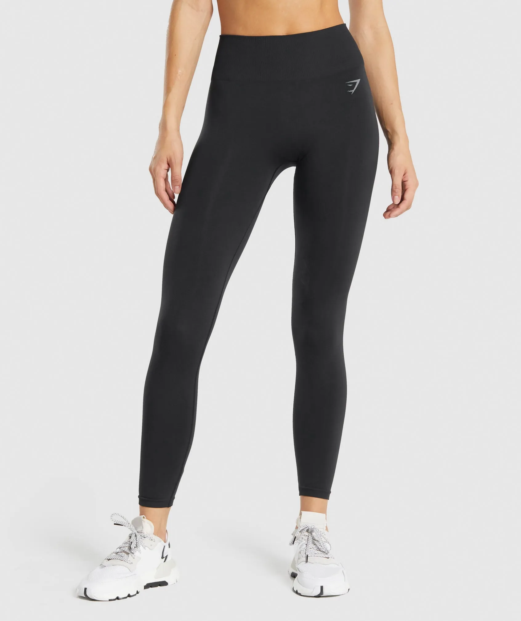 Gymshark Fit Seamless Mid Rise Leggings - Black sold by Gymshark