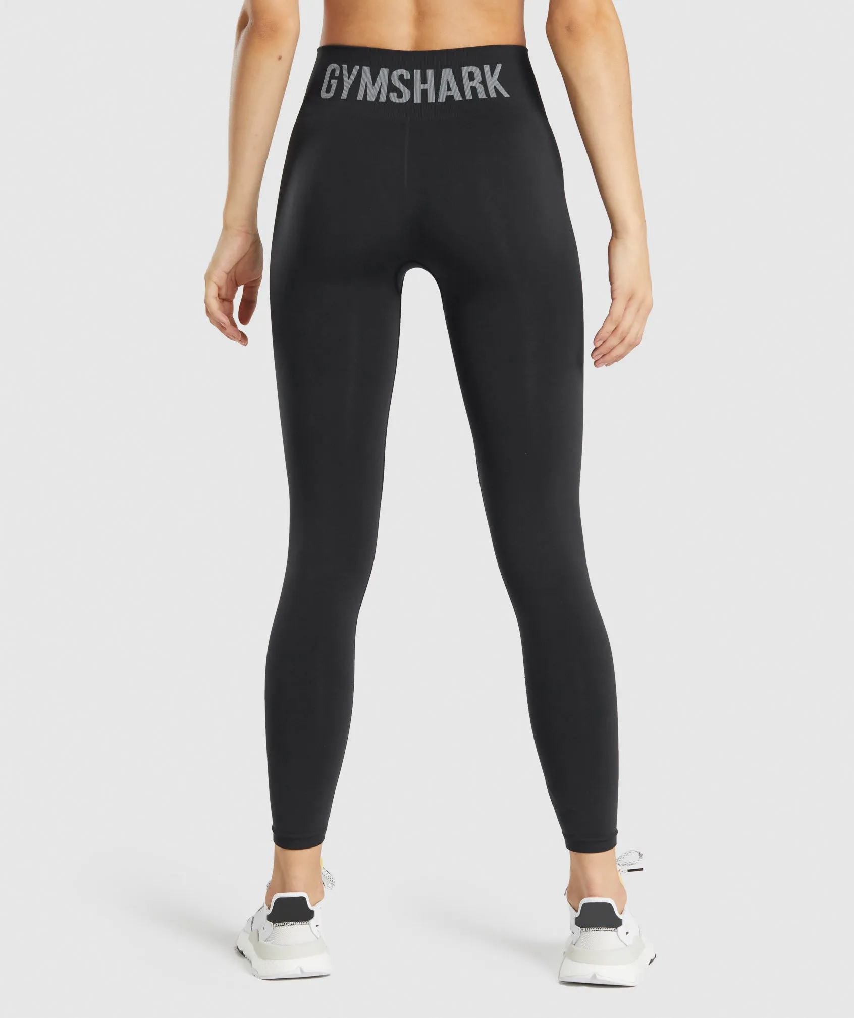 Gymshark Fit Seamless Mid Rise Leggings - Black sold by Gymshark product image thumbnail 2