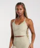 Gymshark Elevate Longline Sports Bra - Sandy Brown sold by Gymshark