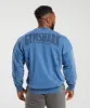 Gymshark Heritage Washed Crew - Vintage Blue sold by Gymshark