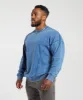 Gymshark Heritage Washed Crew - Vintage Blue sold by Gymshark