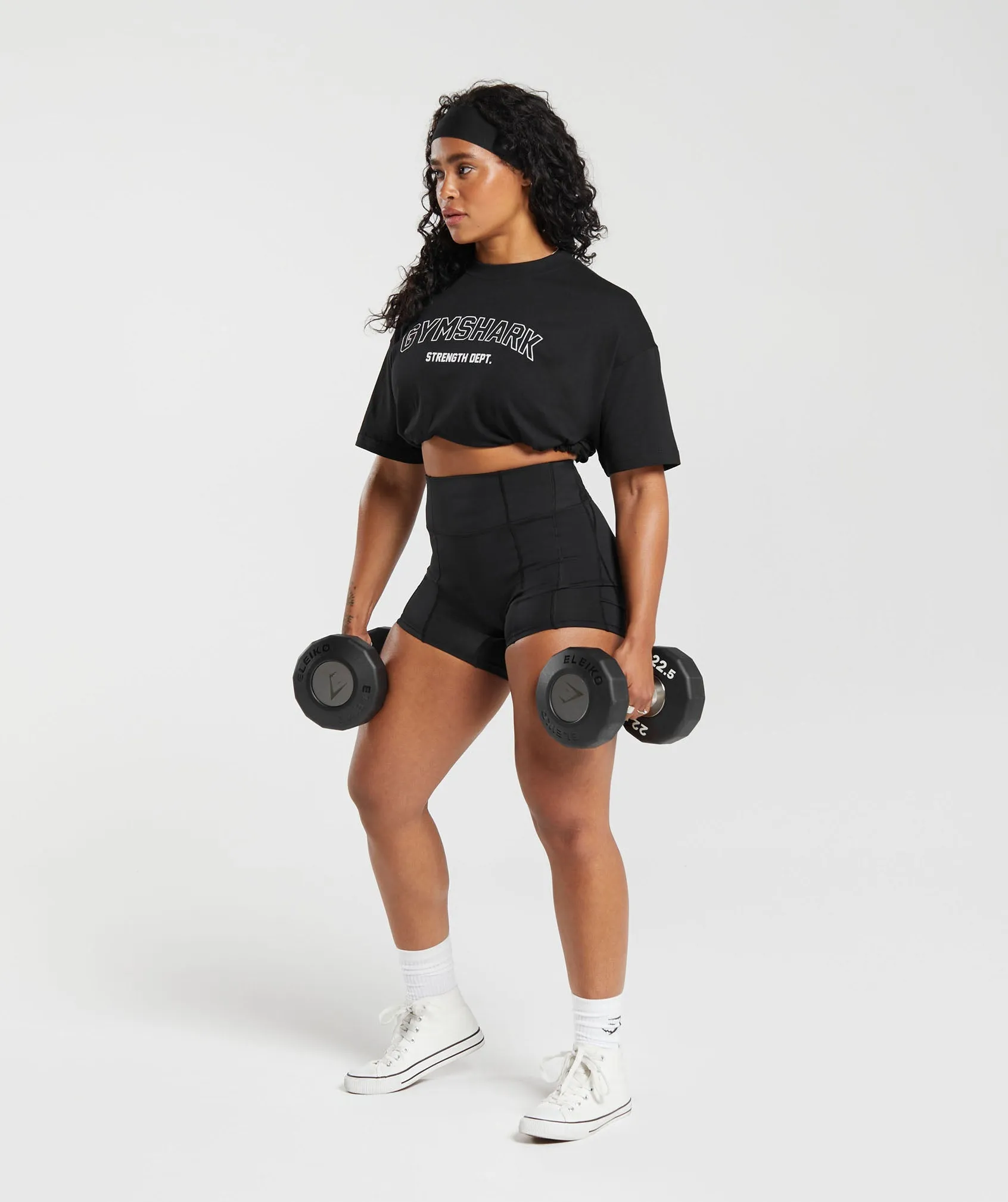 Gymshark Strength Department Oversized T-Shirt - Black sold by Gymshark product image thumbnail 4