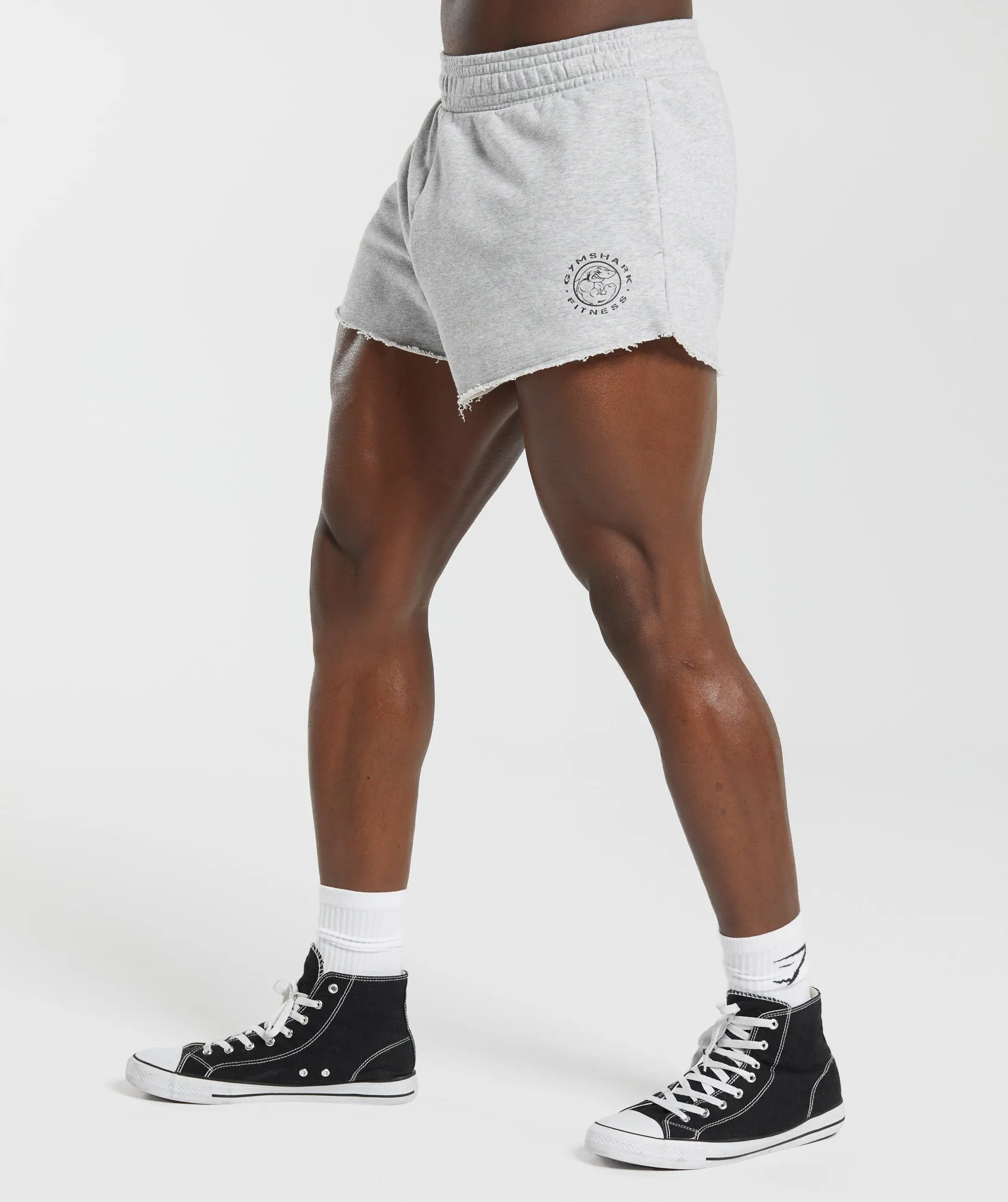 Gymshark Legacy 4" Shorts - Light Grey Marl sold by Gymshark product image thumbnail 3