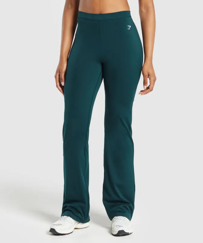 Gymshark Everyday Regular Flared Leggings - Strong Teal sold by Gymshark