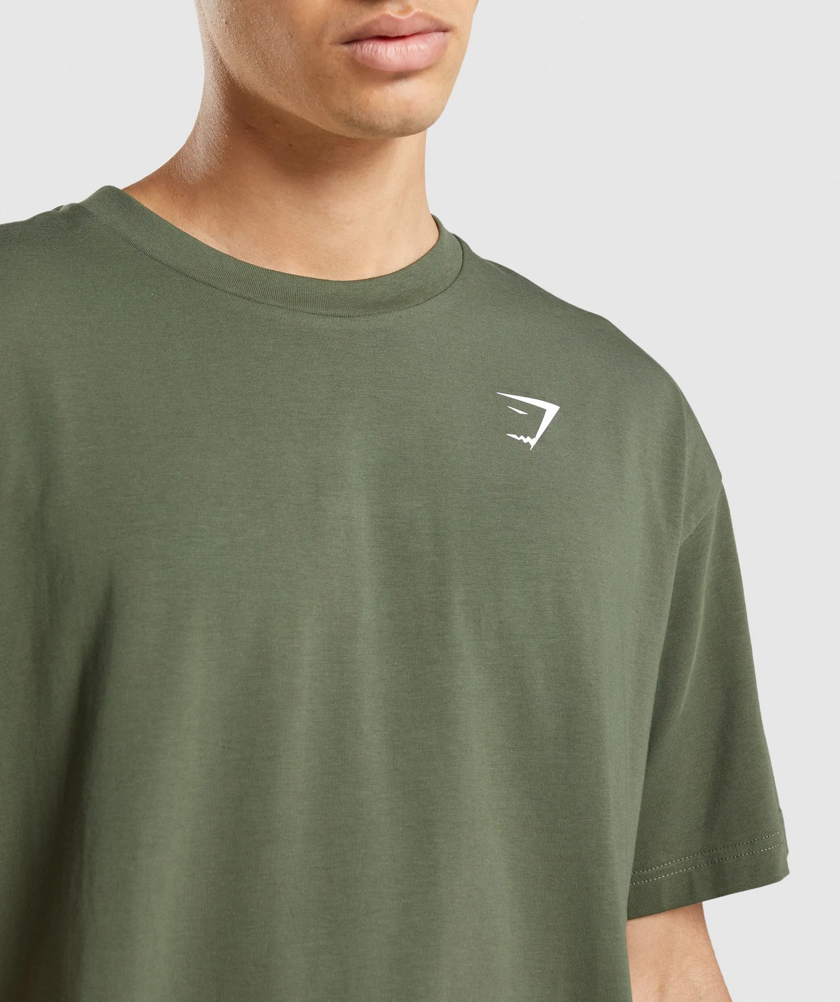 Gymshark Essential Oversized T-Shirt - Core Olive sold by Gymshark product image thumbnail 5