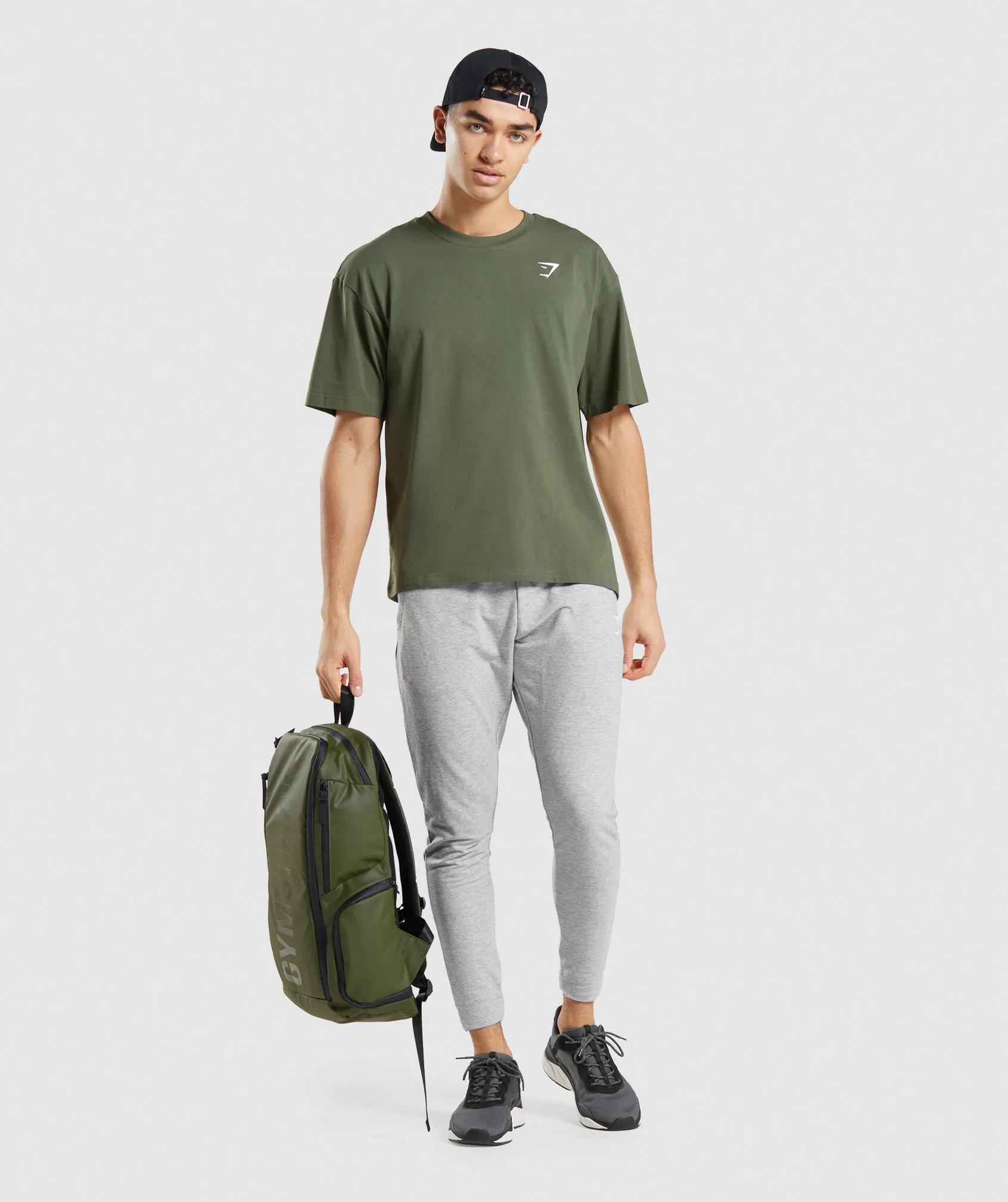 Gymshark Essential Oversized T-Shirt - Core Olive sold by Gymshark product image thumbnail 4