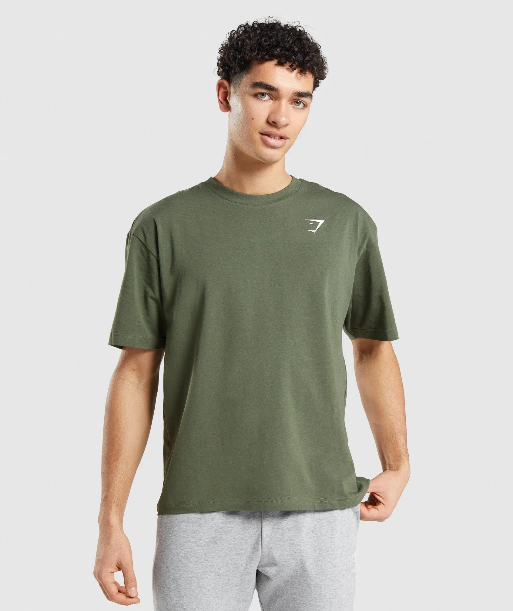 Gymshark Essential Oversized T-Shirt - Core Olive sold by Gymshark