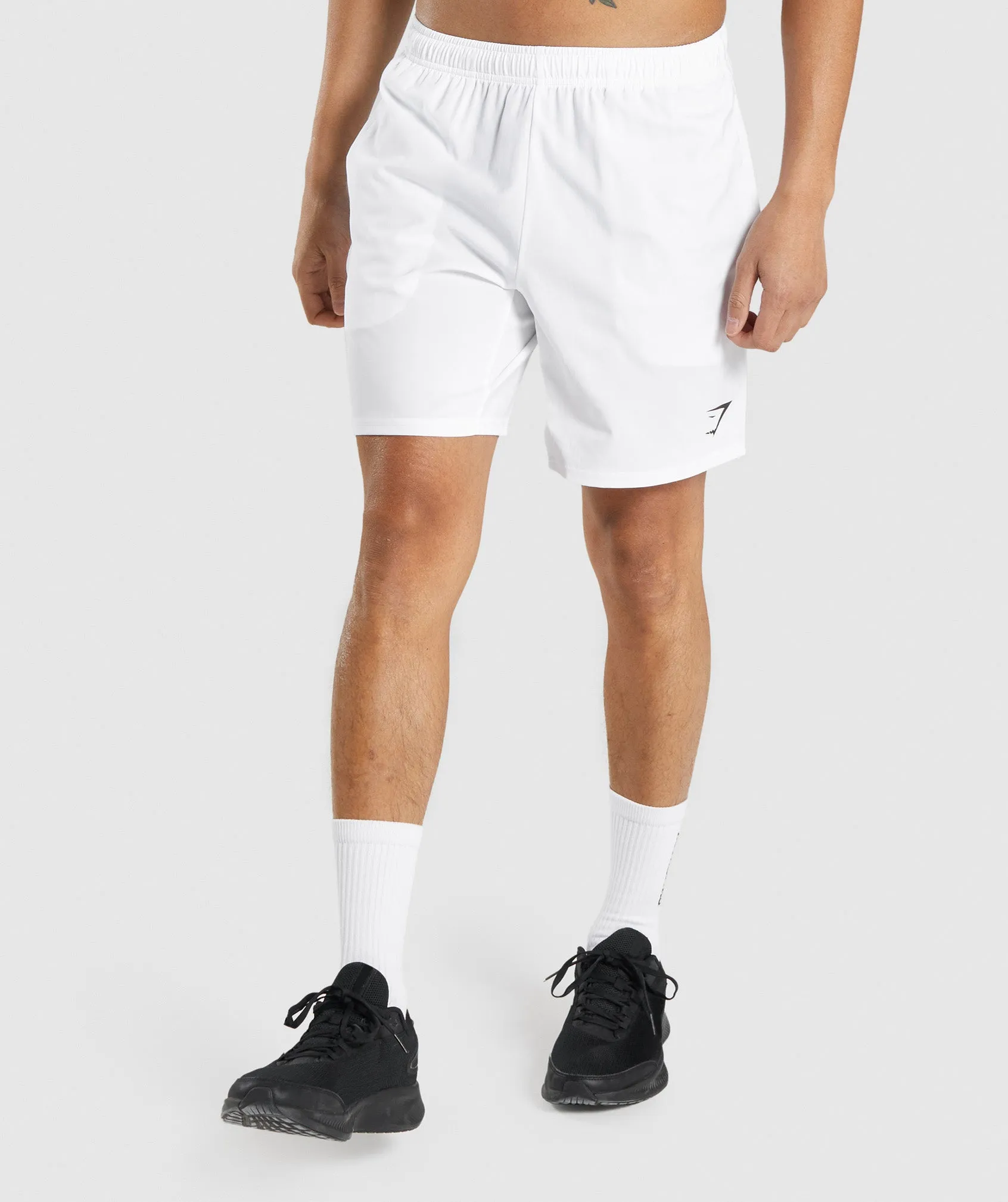 Gymshark Arrival 7" Shorts - White sold by Gymshark