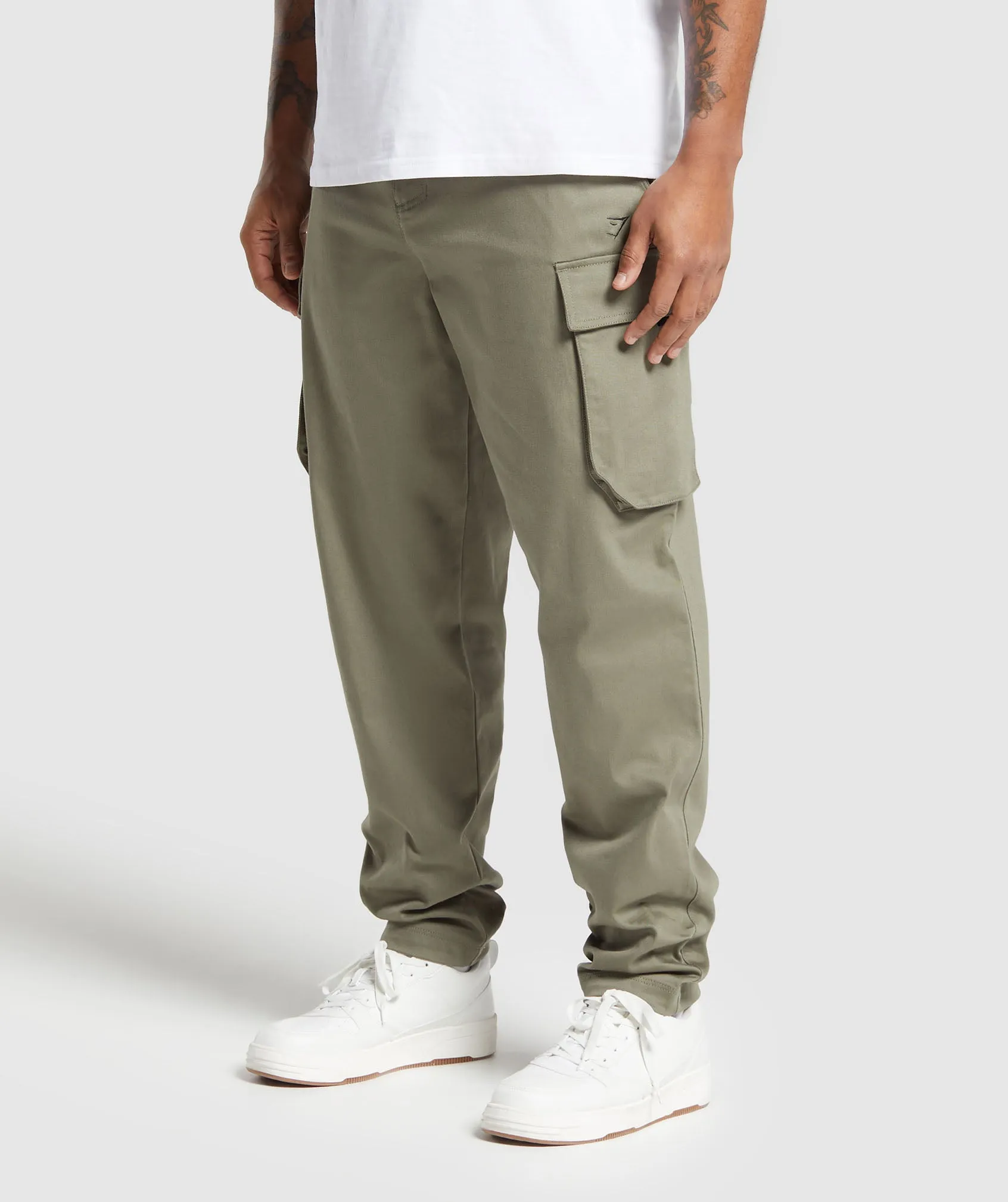 Gymshark Rest Day Woven Cargo Pants - Utility Green sold by Gymshark