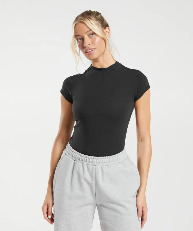 Gymshark Jersey Body Fit T-Shirt - Black sold by Gymshark