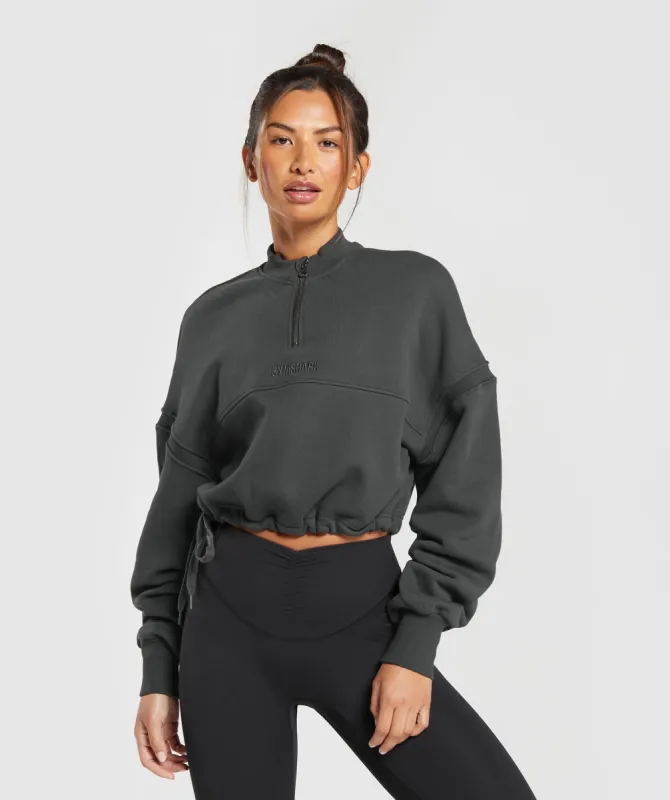 Gymshark Heavyweight Loopback Sweat Pullover - Asphalt Grey sold by Gymshark