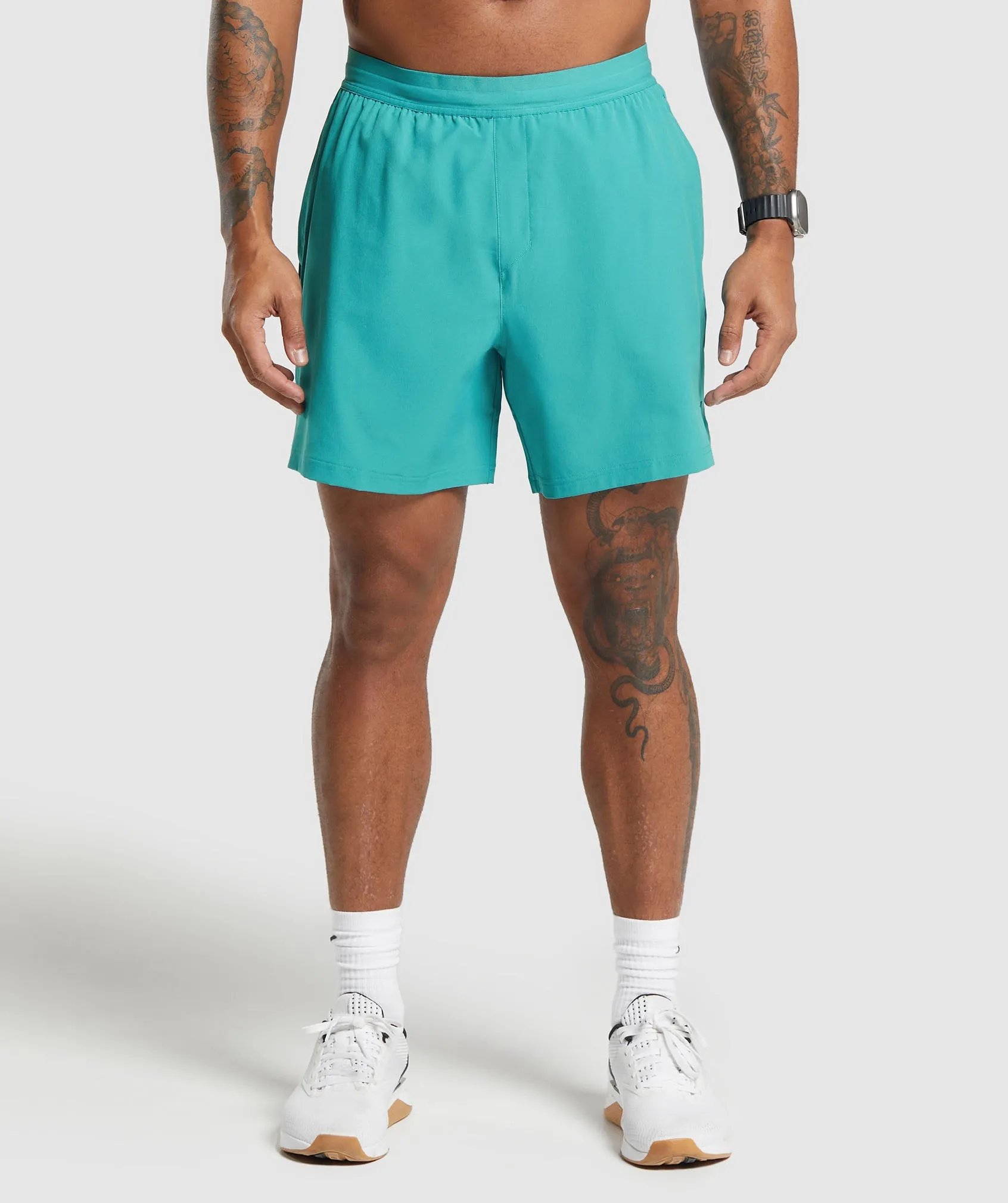 Gymshark Land to Water 6" Shorts - Bondi Teal sold by Gymshark