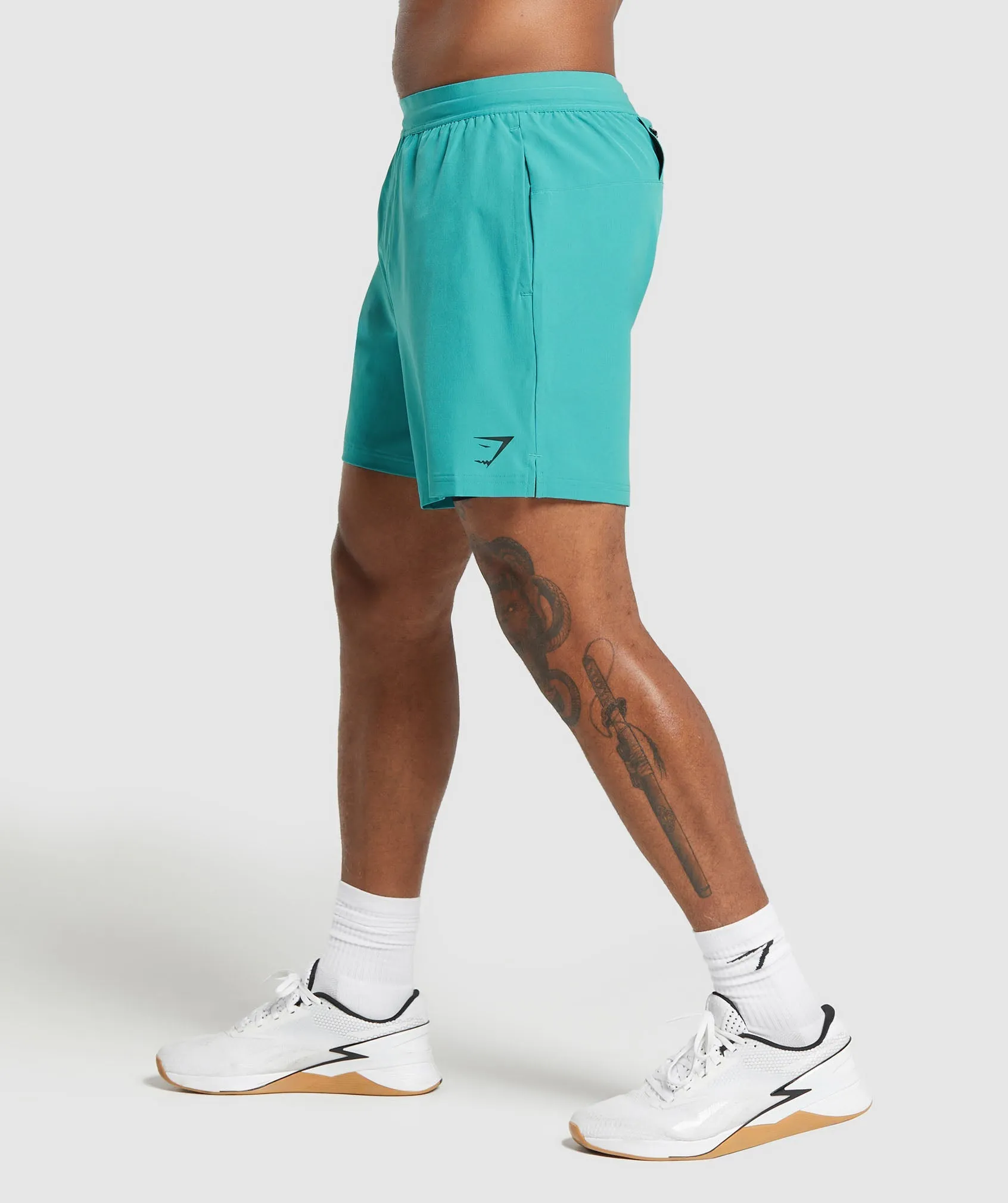 Gymshark Land to Water 6" Shorts - Bondi Teal sold by Gymshark product image thumbnail 3