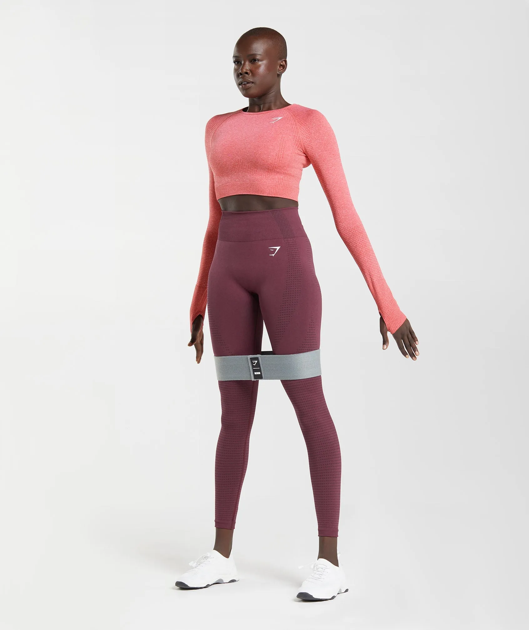 Gymshark Vital Crop Top - Chilli Red Marl sold by Gymshark product image thumbnail 4