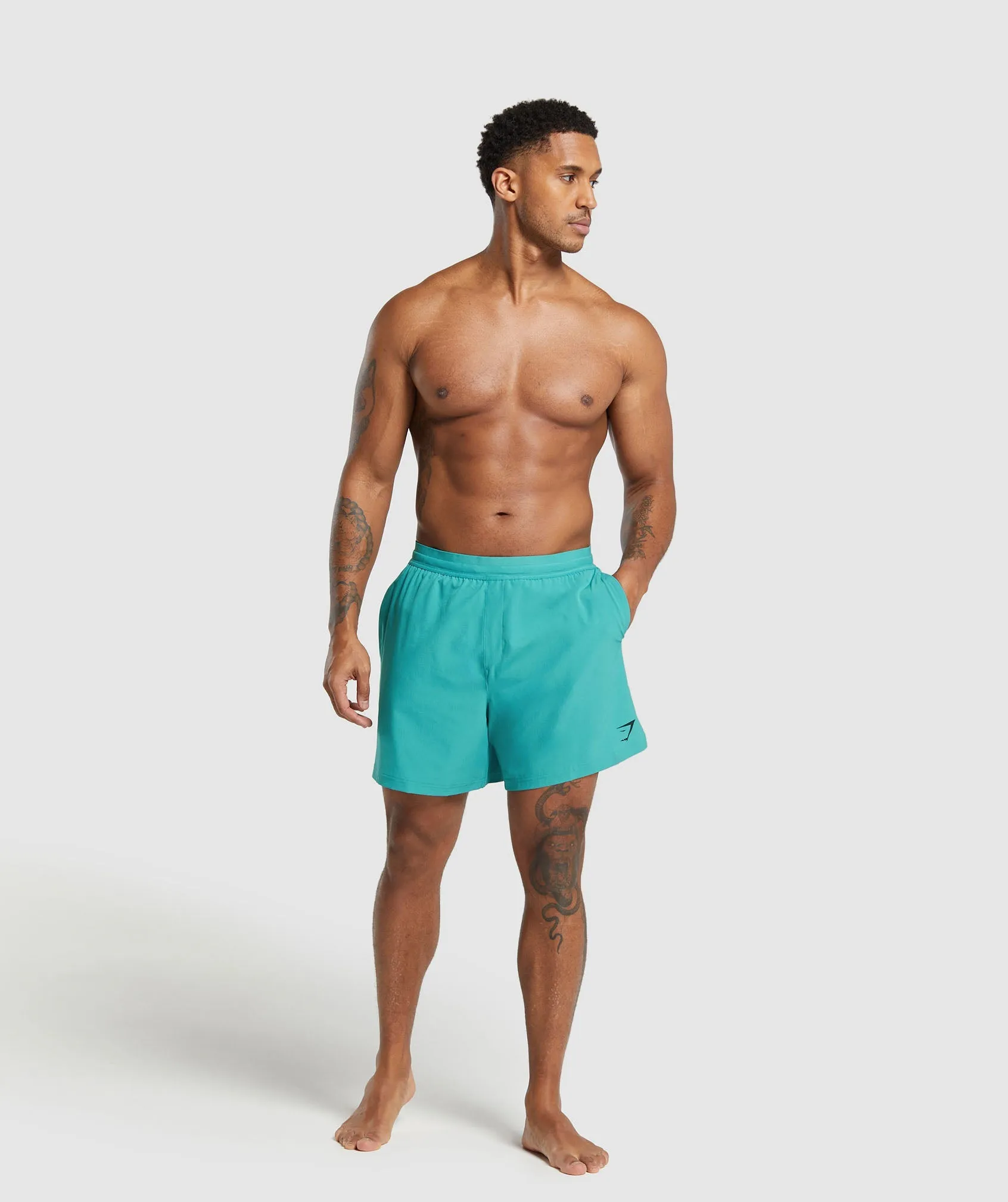 Gymshark Land to Water 6" Shorts - Bondi Teal sold by Gymshark product image thumbnail 5
