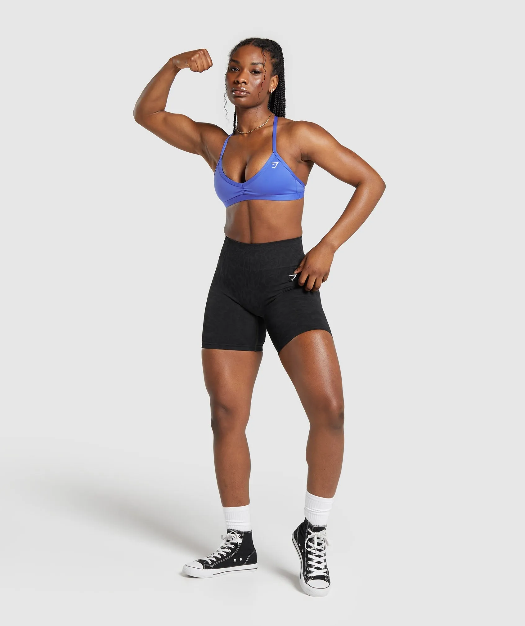 Gymshark Minimal Sports Bra - Iris Blue sold by Gymshark product image thumbnail 4