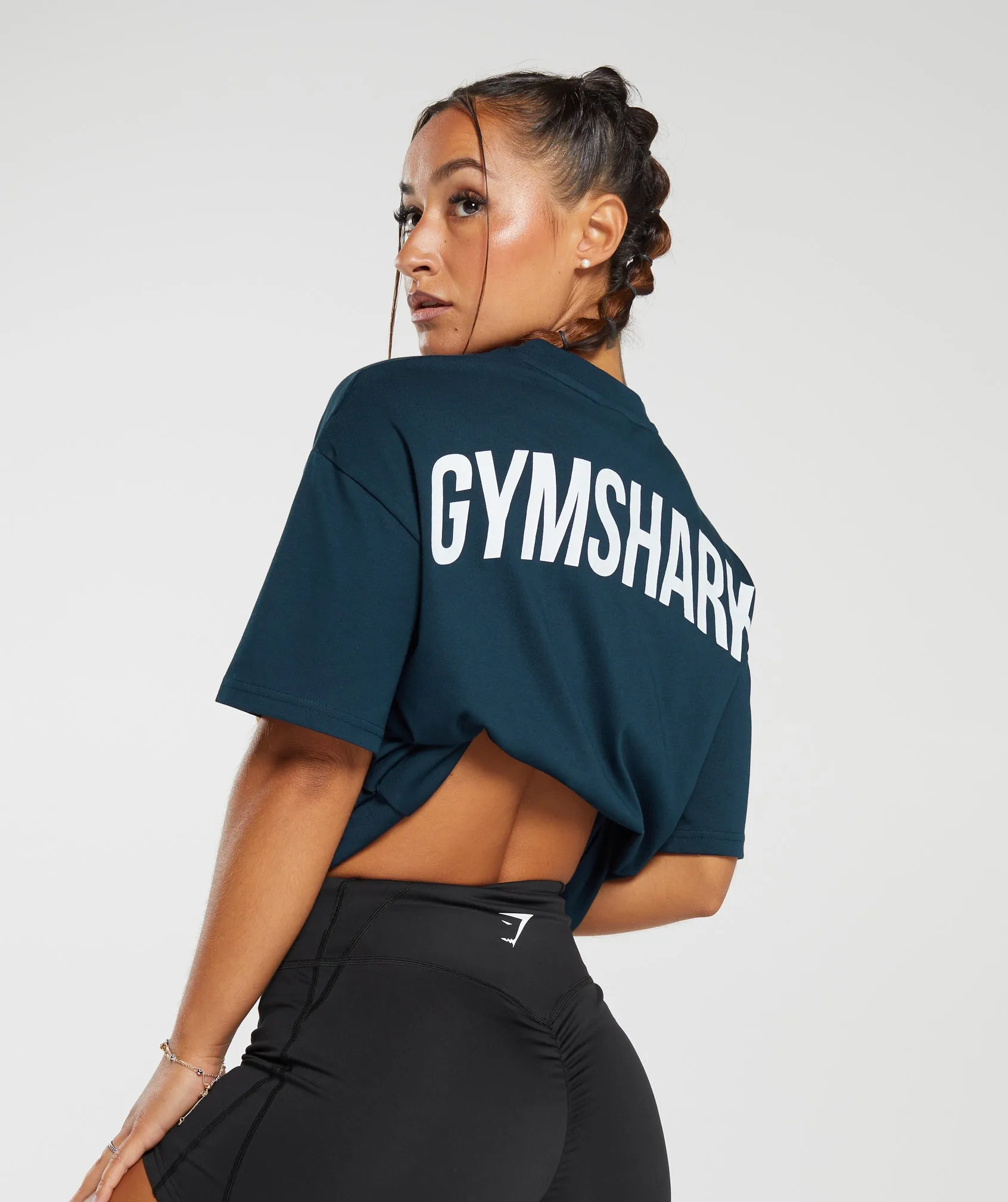 GS Power Oversized T-Shirt - Navy sold by Gymshark product image thumbnail 4
