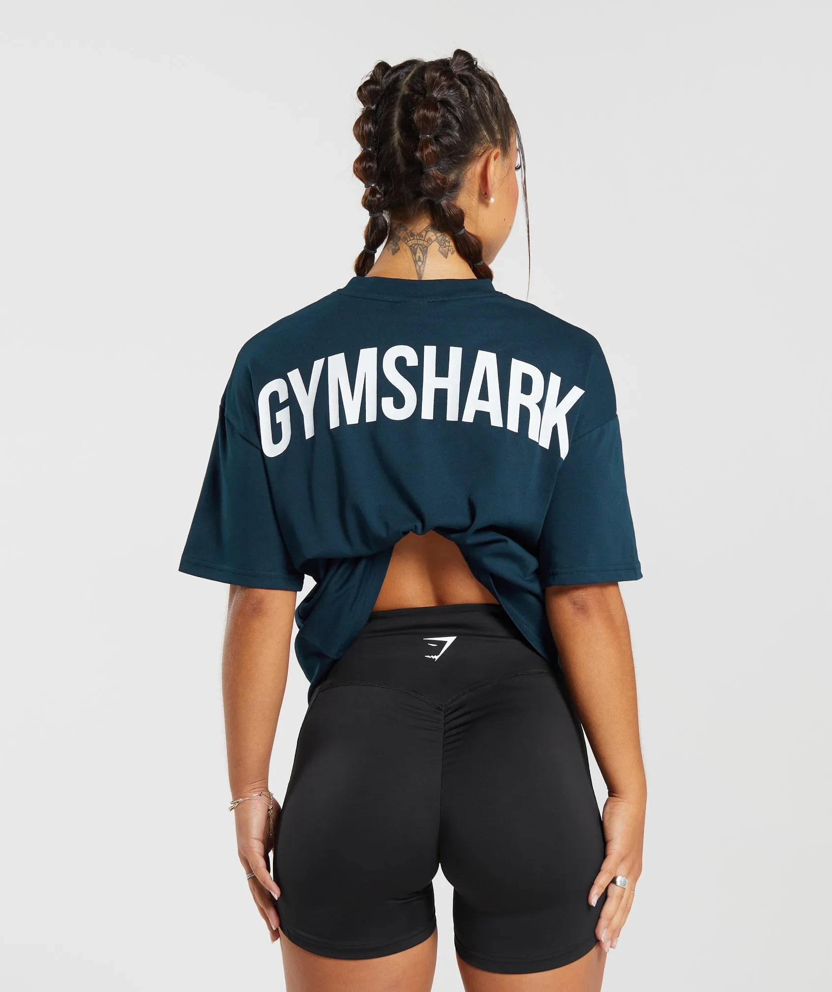 GS Power Oversized T-Shirt - Navy sold by Gymshark product image thumbnail 3