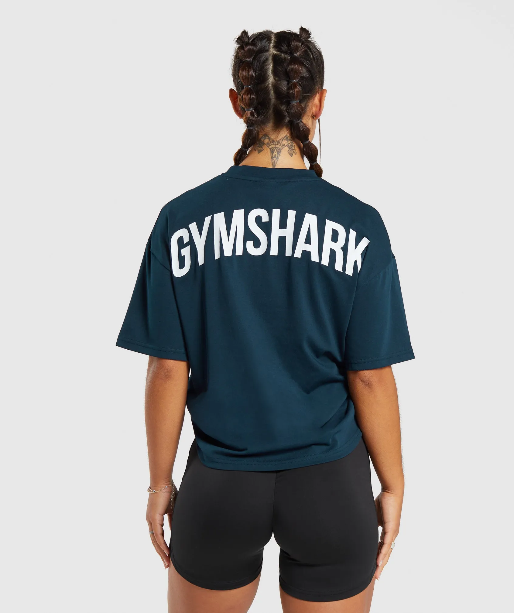 GS Power Oversized T-Shirt - Navy sold by Gymshark