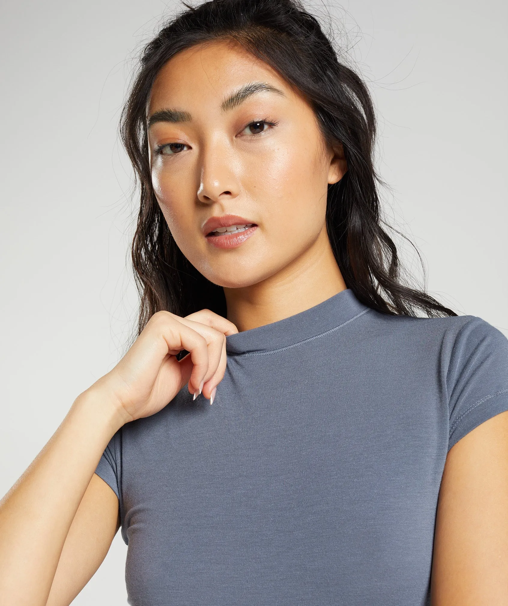 Gymshark Jersey Body Fit T-Shirt - Evening Blue sold by Gymshark product image thumbnail 3