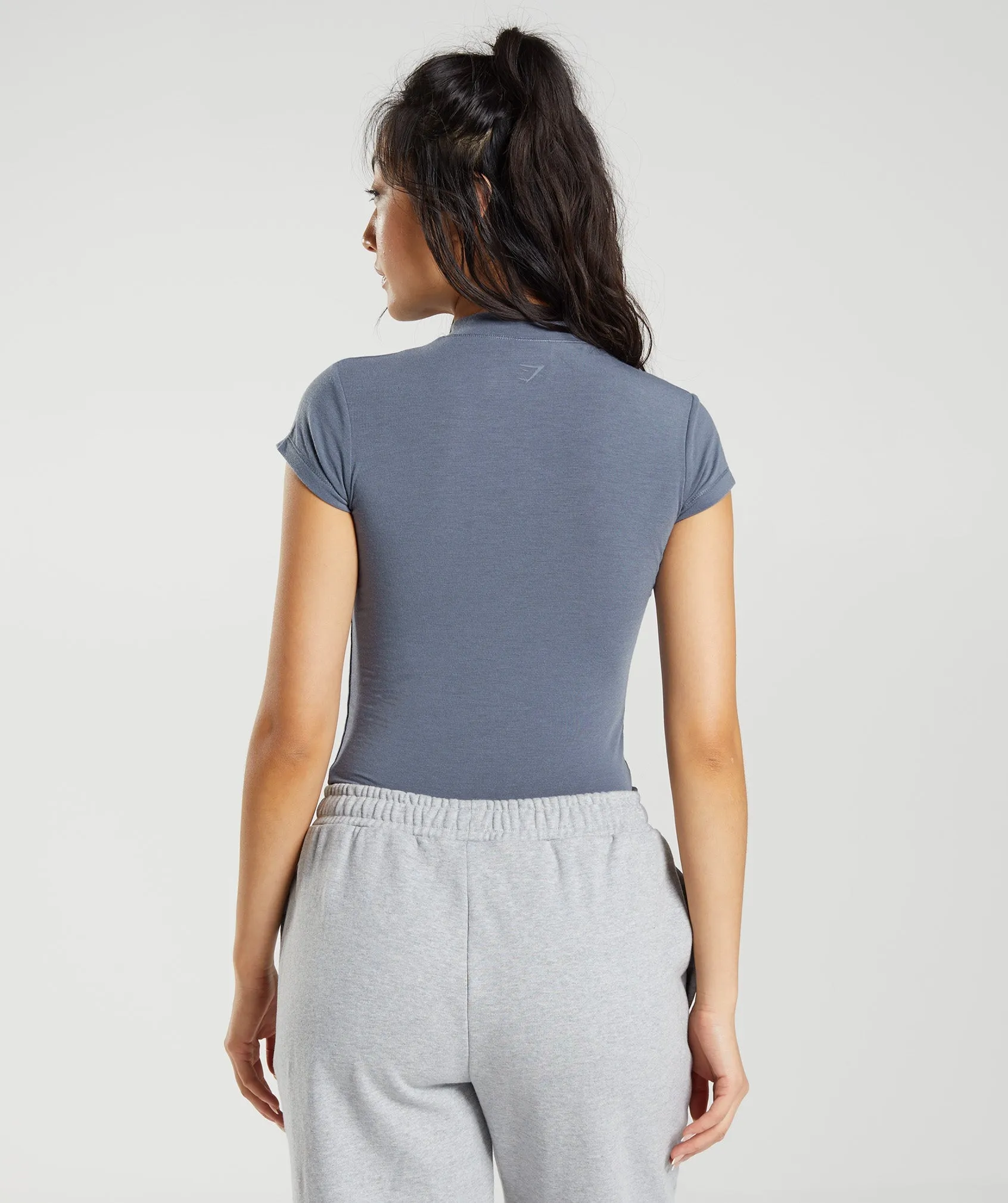 Gymshark Jersey Body Fit T-Shirt - Evening Blue sold by Gymshark product image thumbnail 2