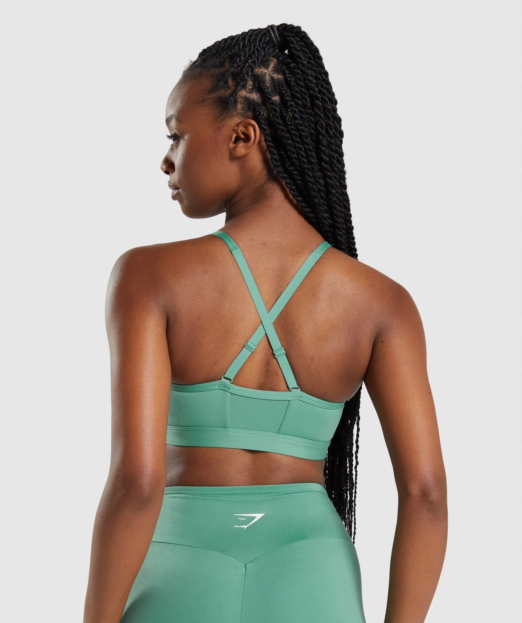Gymshark Ruched Sports Bra - Alpine Green sold by Gymshark product image thumbnail 2