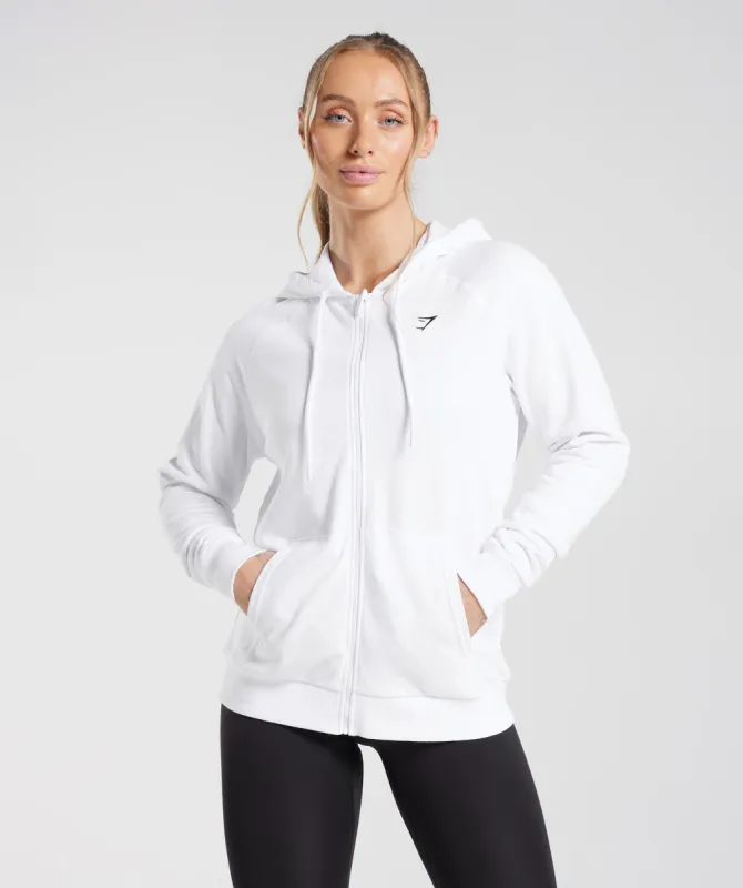 Gymshark Training Zip Hoodie - White sold by Gymshark