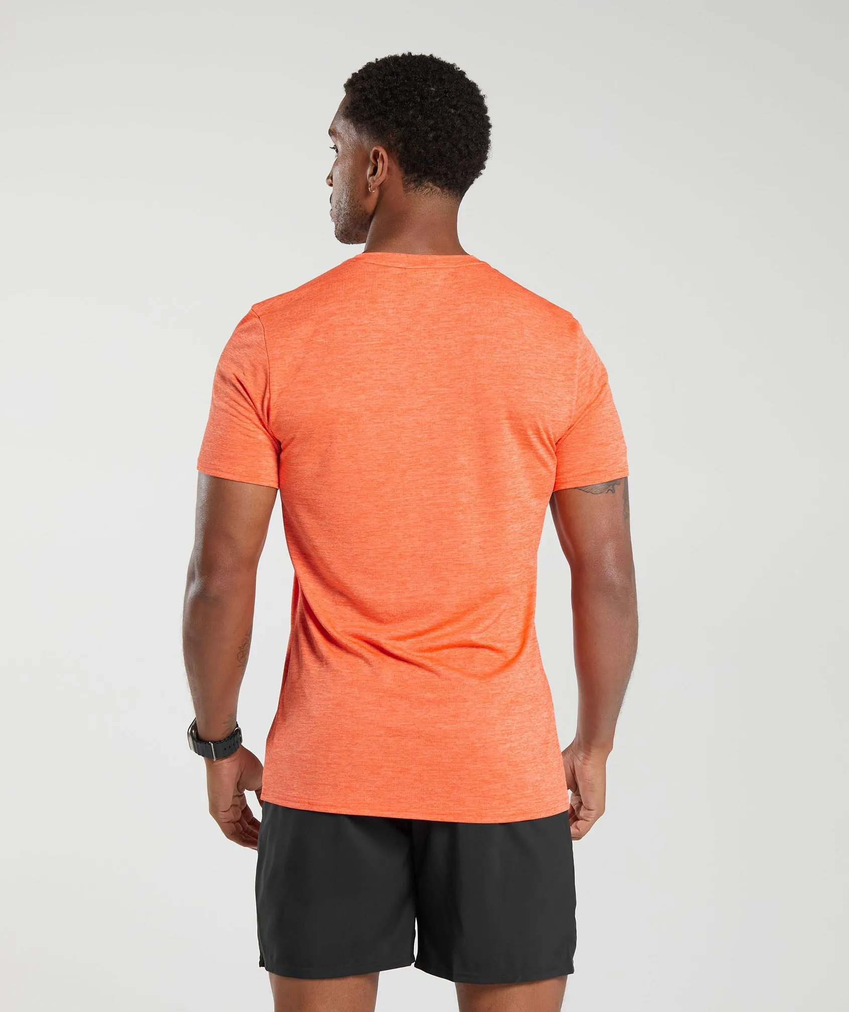Gymshark Arrival Marl T-Shirt - Ignite Orange/Ombre Orange Marl sold by Gymshark product image thumbnail 2
