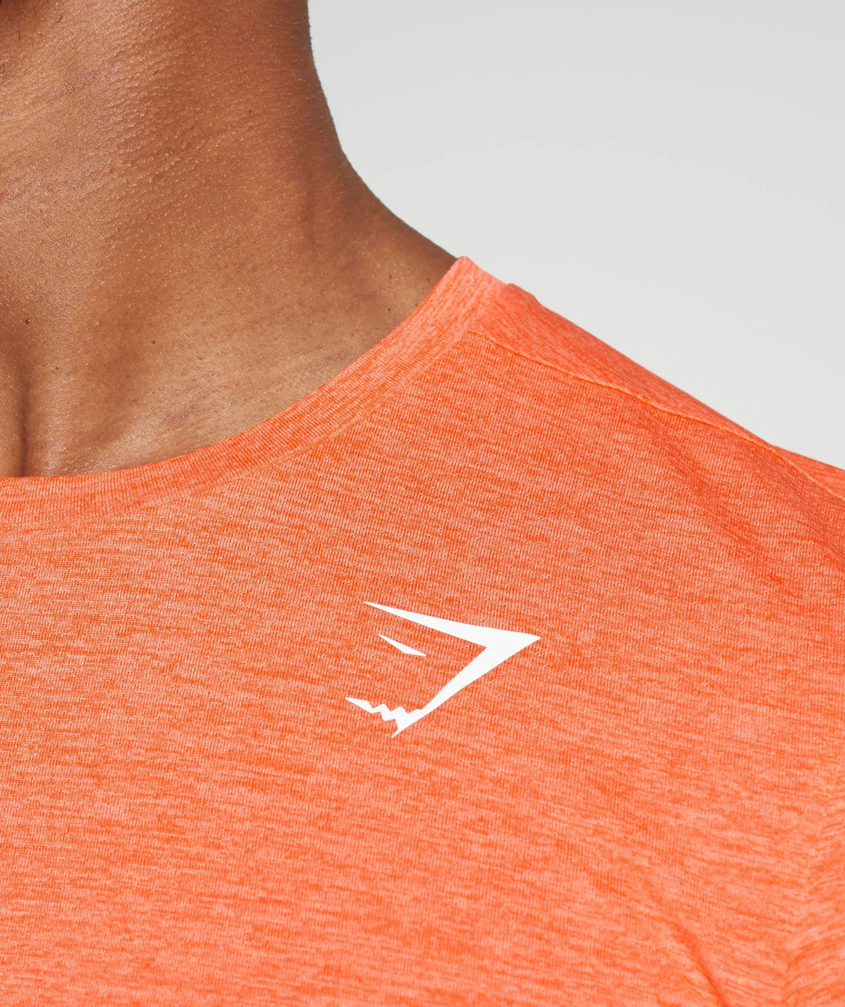 Gymshark Arrival Marl T-Shirt - Ignite Orange/Ombre Orange Marl sold by Gymshark product image thumbnail 5