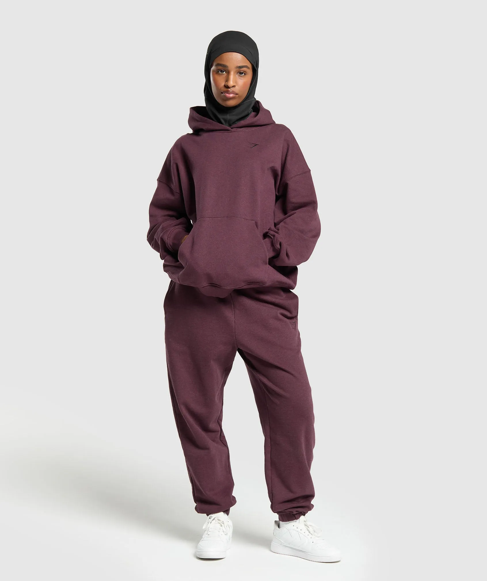 Gymshark Rest Day Sweat Joggers - Deep Plum Marl sold by Gymshark product image thumbnail 2