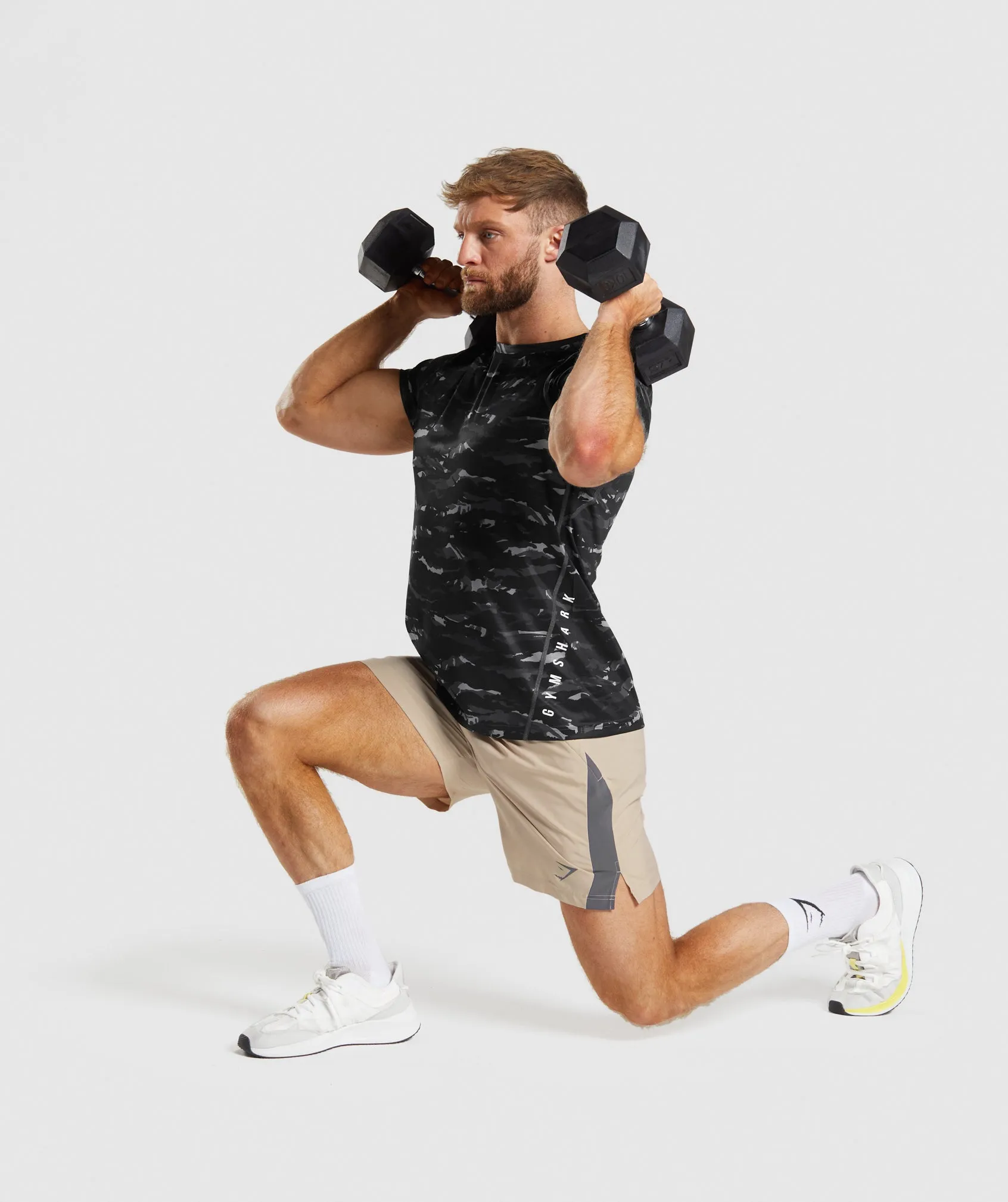 Gymshark Sport Shorts - Toasted Brown/Silhouette Grey sold by Gymshark product image thumbnail 4