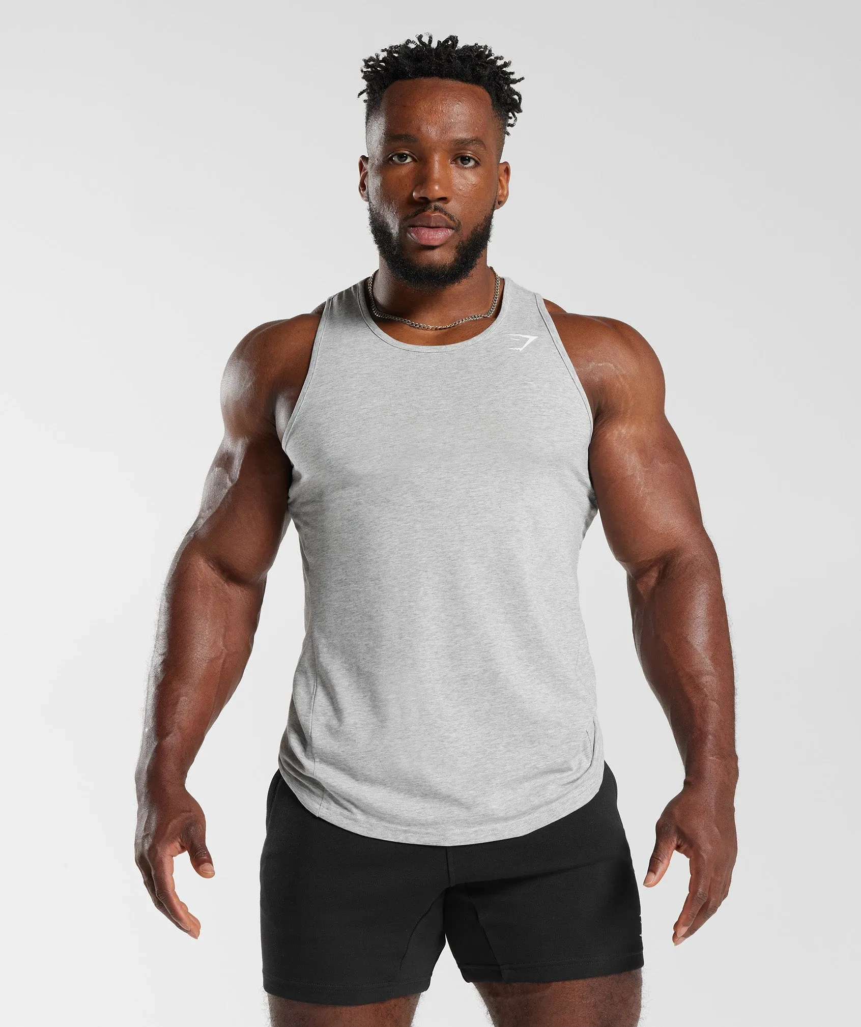 Gymshark Critical Tank - Light Grey Marl sold by Gymshark