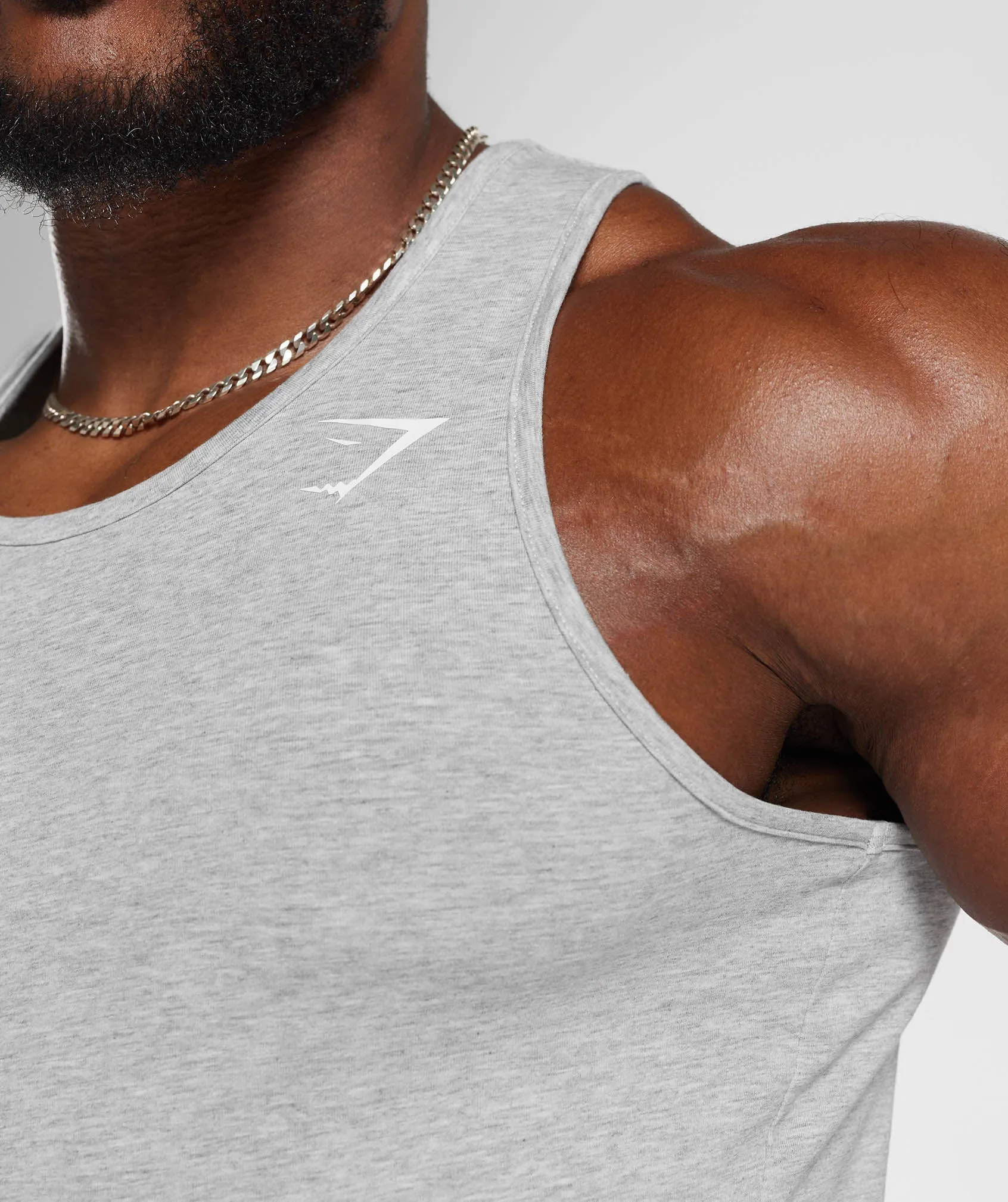 Gymshark Critical Tank - Light Grey Marl sold by Gymshark product image thumbnail 3
