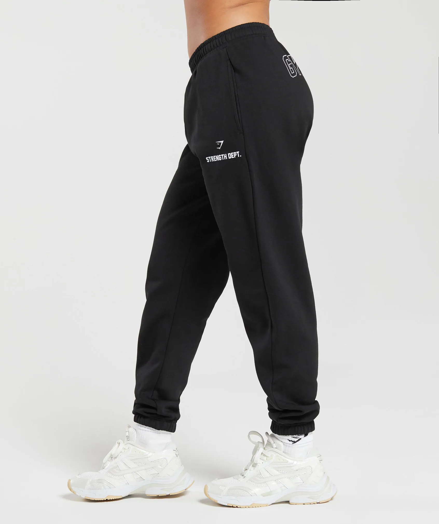 Gymshark Strength Department Graphic Joggers - Black sold by Gymshark product image thumbnail 4