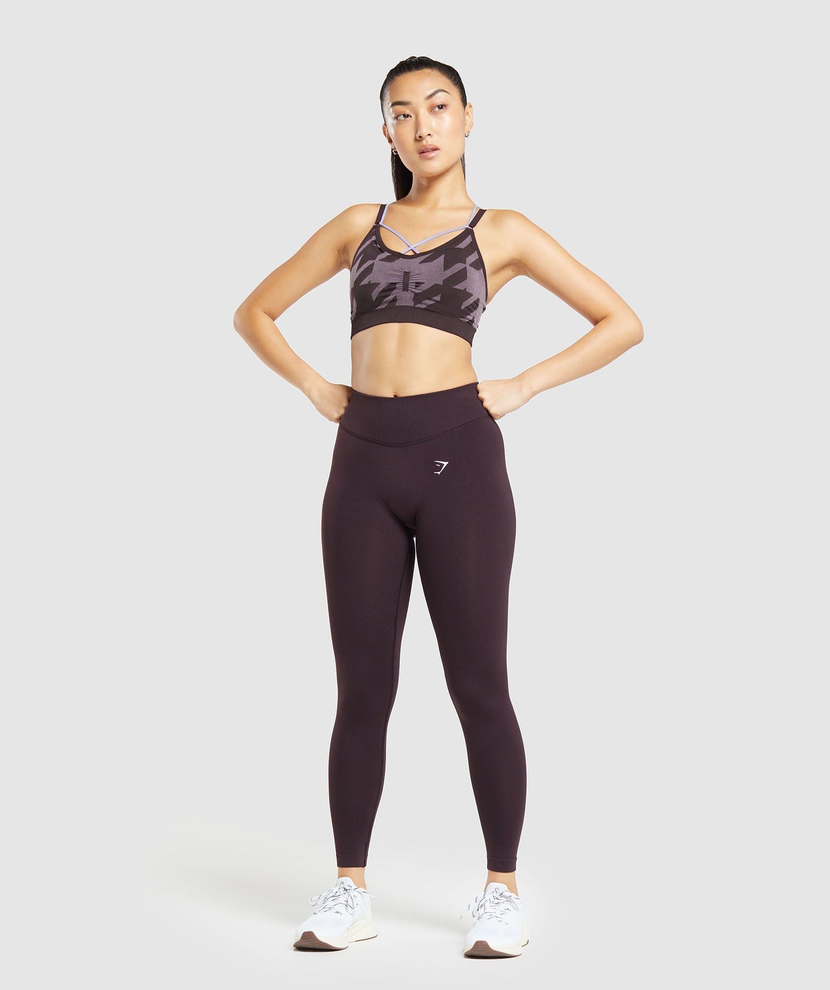 Gymshark Apex Limit Seamless Leggings - Plum Brown DNU sold by Gymshark product image thumbnail 4