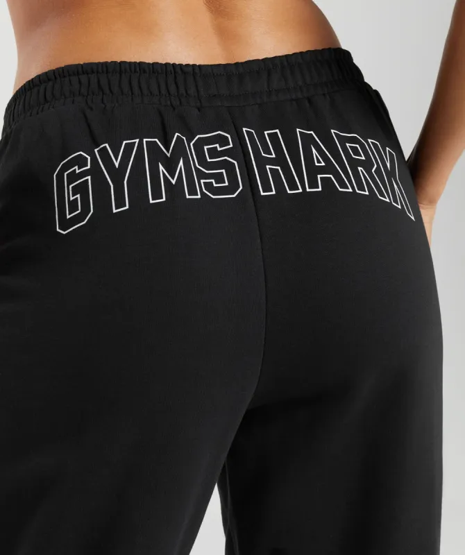 Gymshark Strength Department Graphic Joggers - Black sold by Gymshark