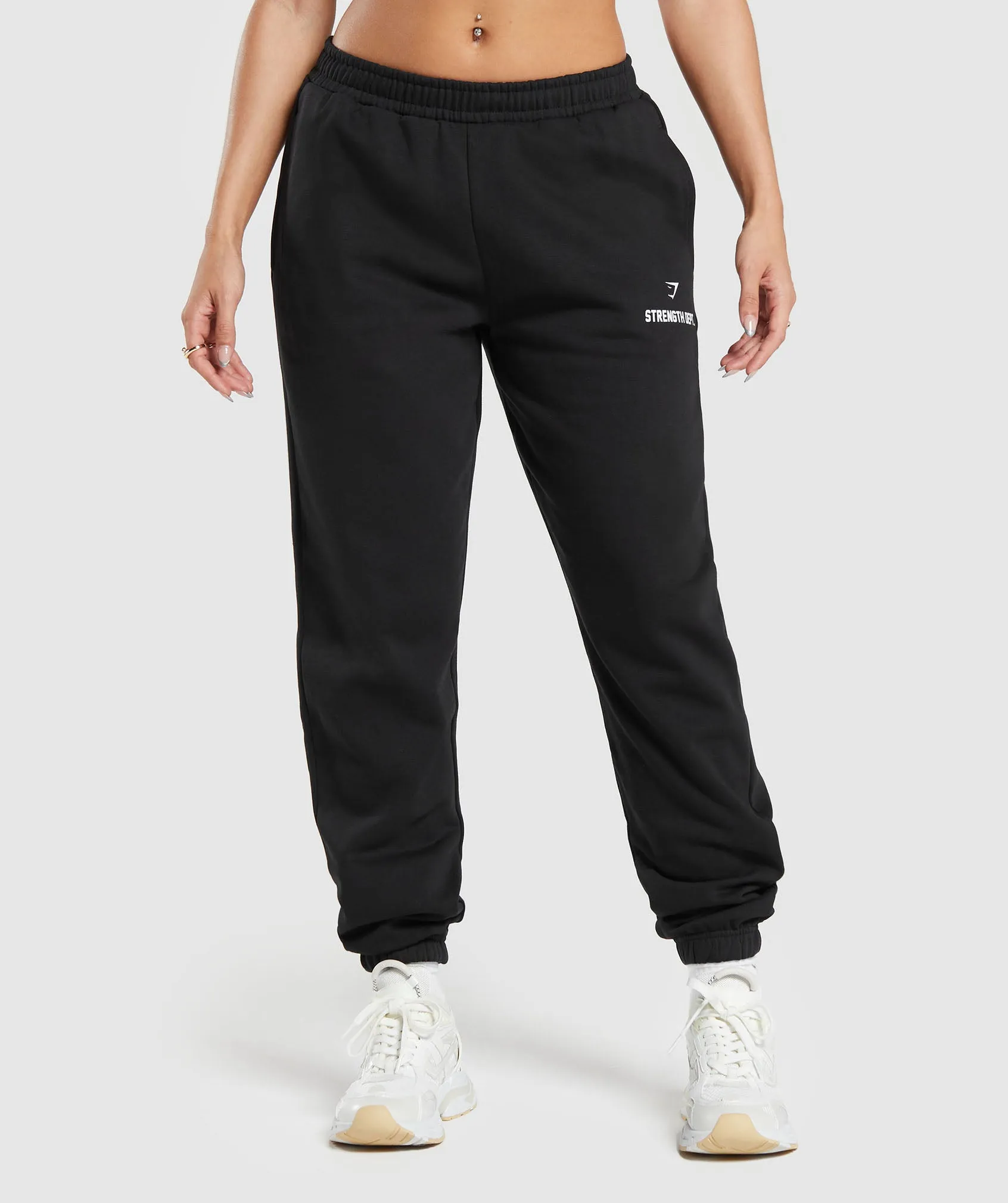 Gymshark Strength Department Graphic Joggers - Black sold by Gymshark product image thumbnail 3
