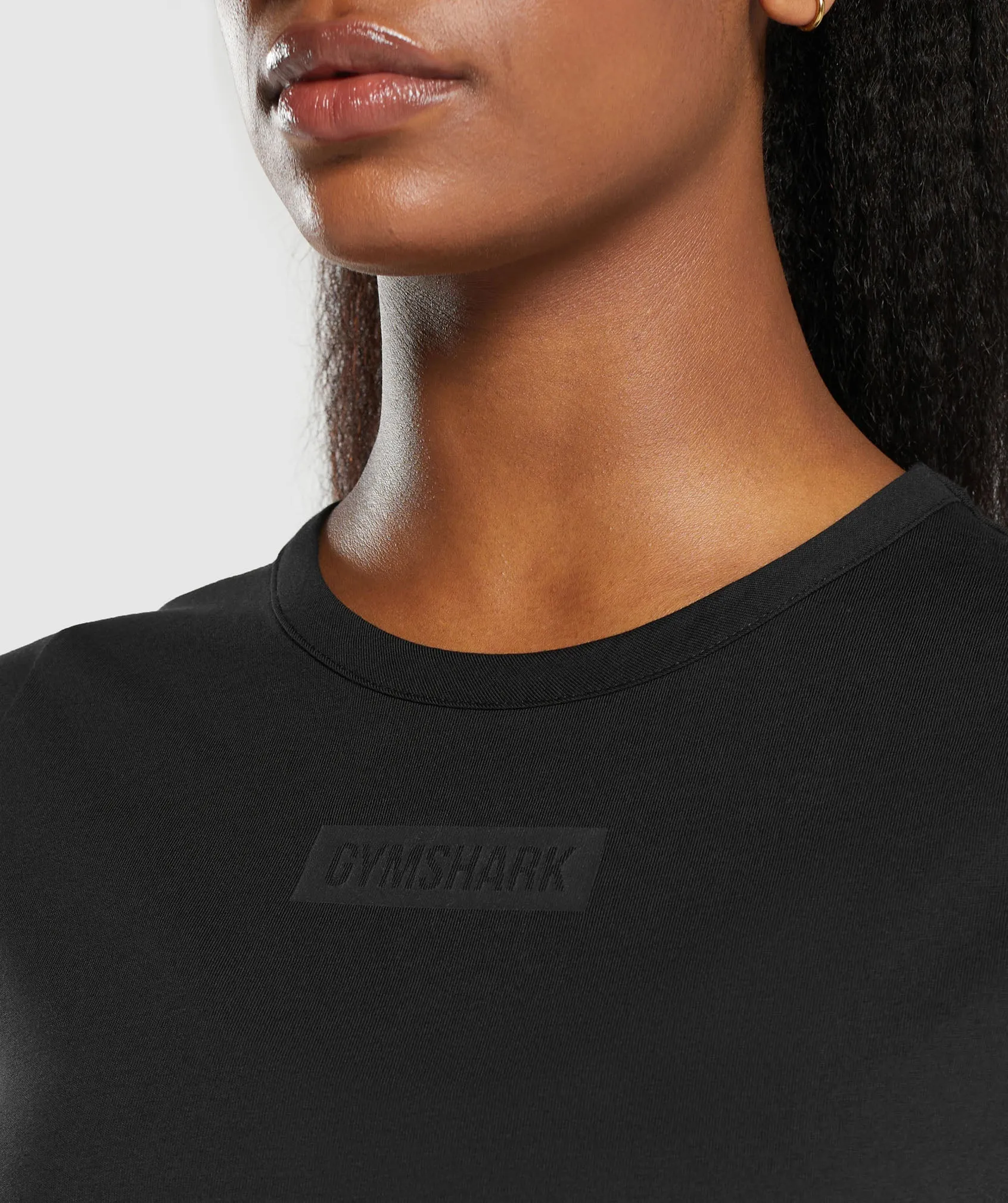 Gymshark Block Crop Top - Black sold by Gymshark product image thumbnail 5