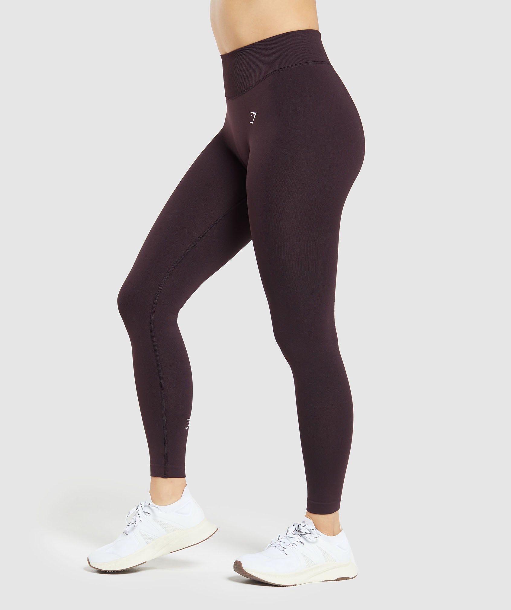 Gymshark Apex Limit Seamless Leggings - Plum Brown DNU sold by Gymshark product image thumbnail 3