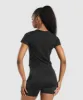Gymshark Block Crop Top - Black sold by Gymshark