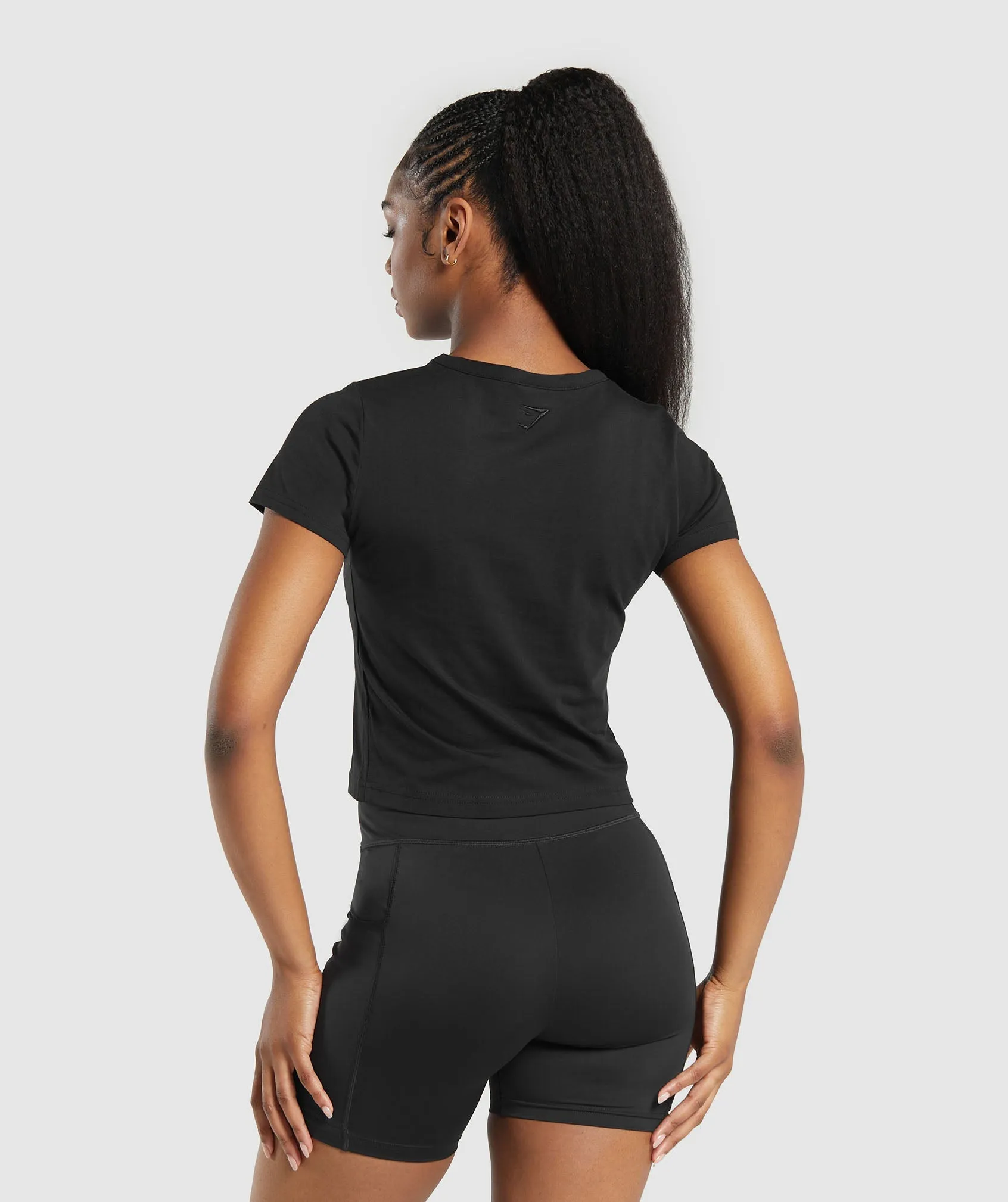 Gymshark Block Crop Top - Black sold by Gymshark product image thumbnail 2