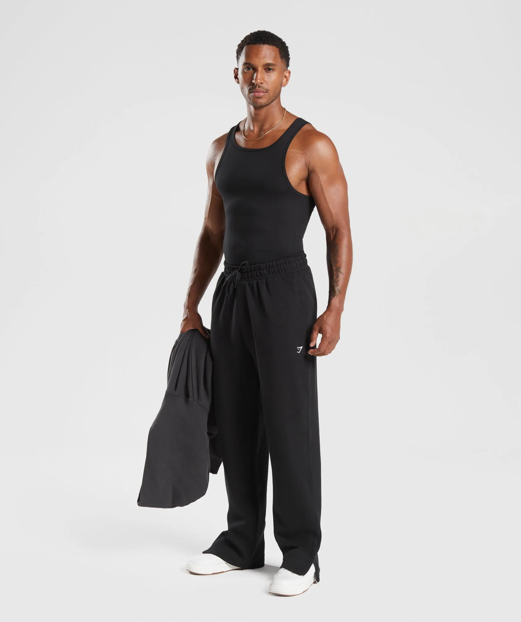 Gymshark Rest Day Track Pants - Black sold by Gymshark product image thumbnail 4
