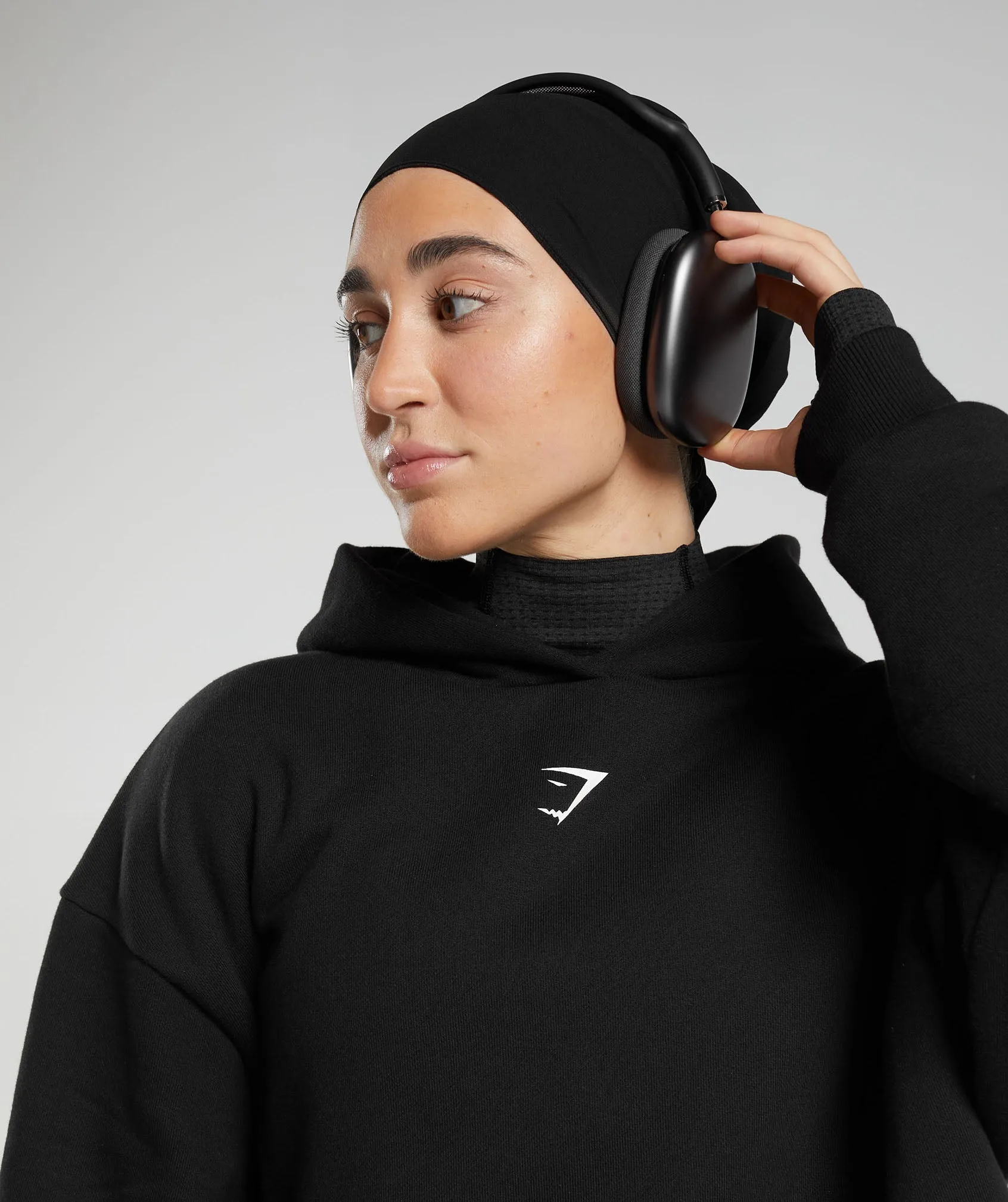 GS x Leana Deeb Oversized Hoodie - Black sold by Gymshark product image thumbnail 2