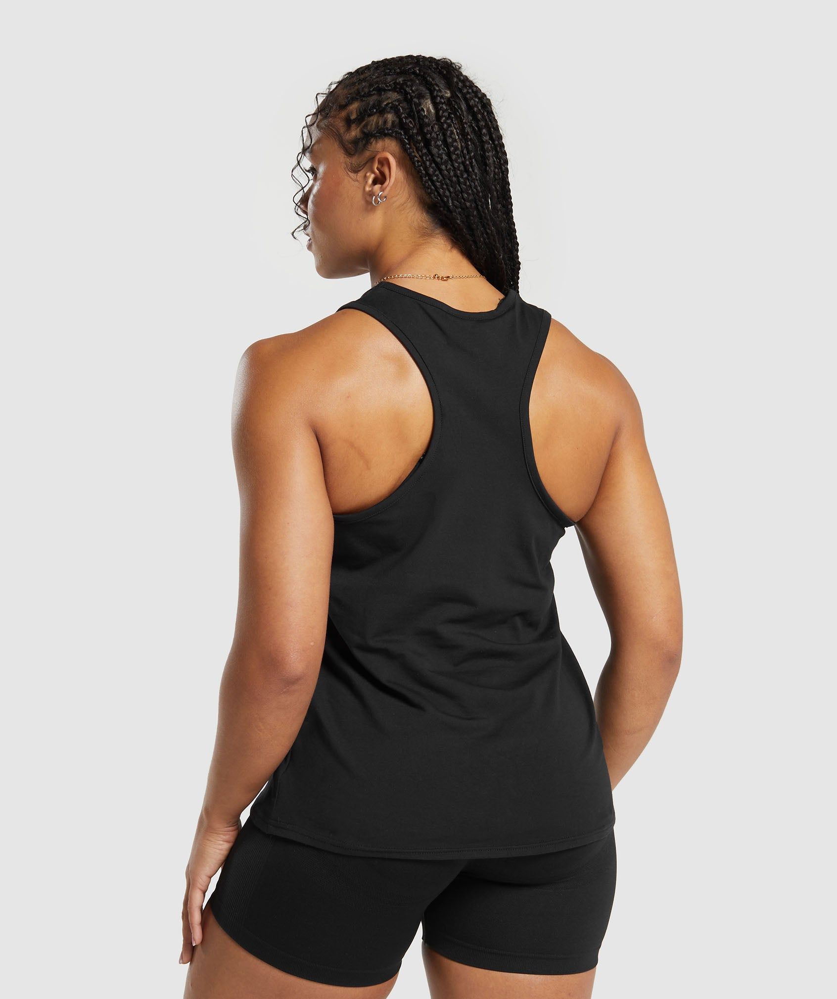 Gymshark Essential Cotton Tank - Black sold by Gymshark product image thumbnail 2