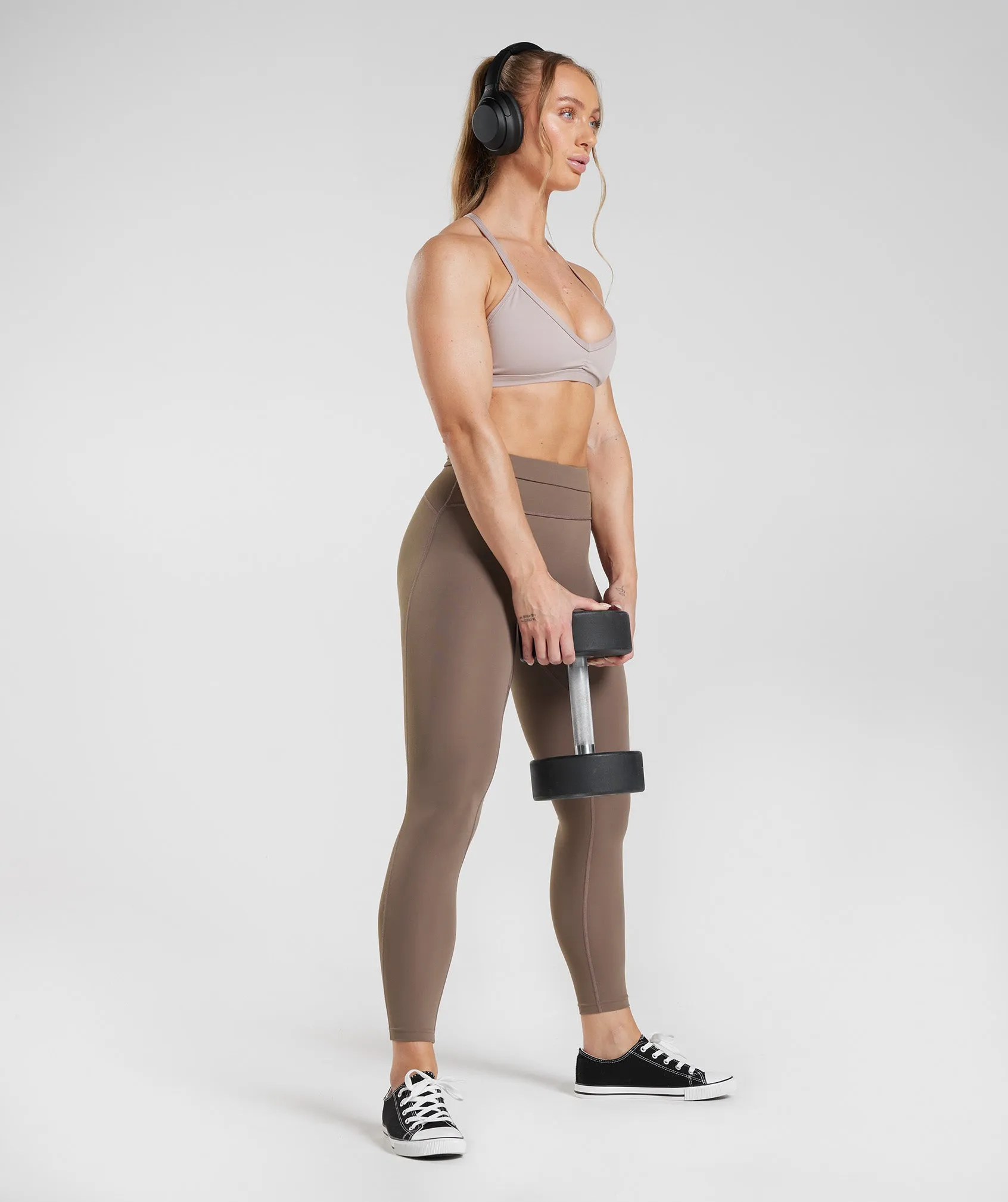 Gymshark Legacy Leggings - Truffle Brown sold by Gymshark product image thumbnail 4